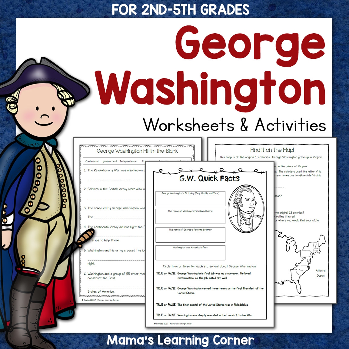 George Washington Worksheet Kindergarten Free