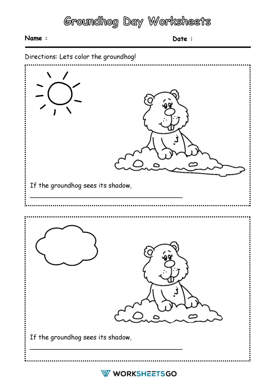 Groundhog Day Worksheets WorksheetsGO