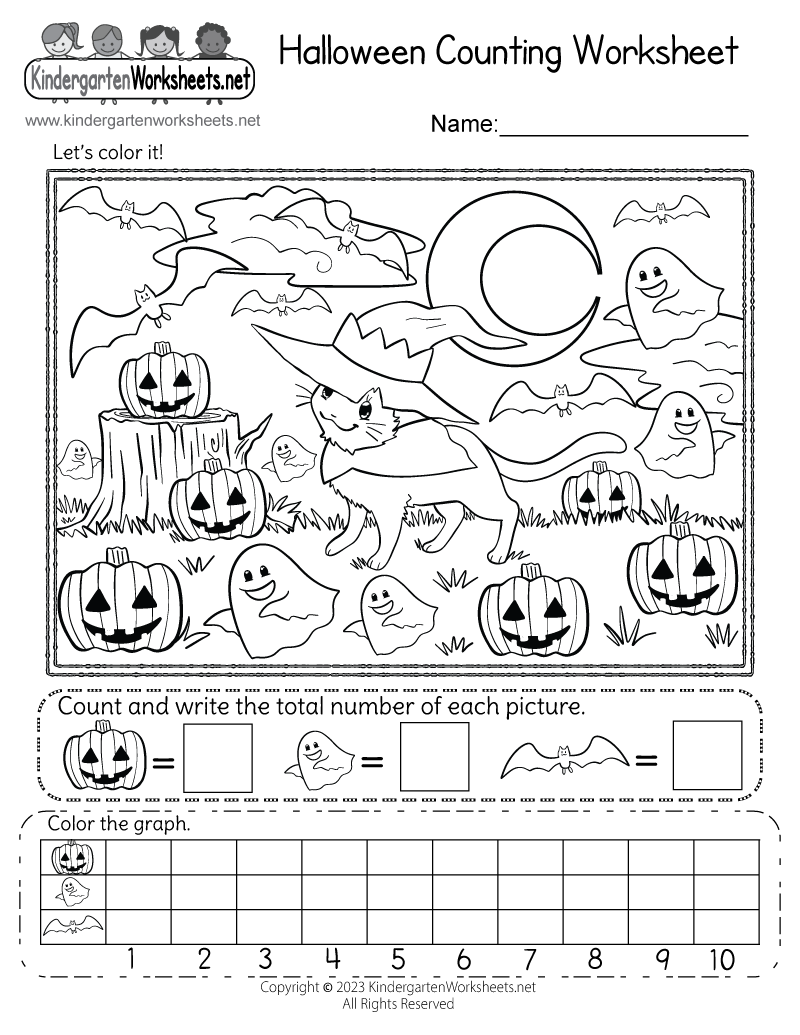 Halloween Counting Worksheet Free Printable Digital U0026 PDF