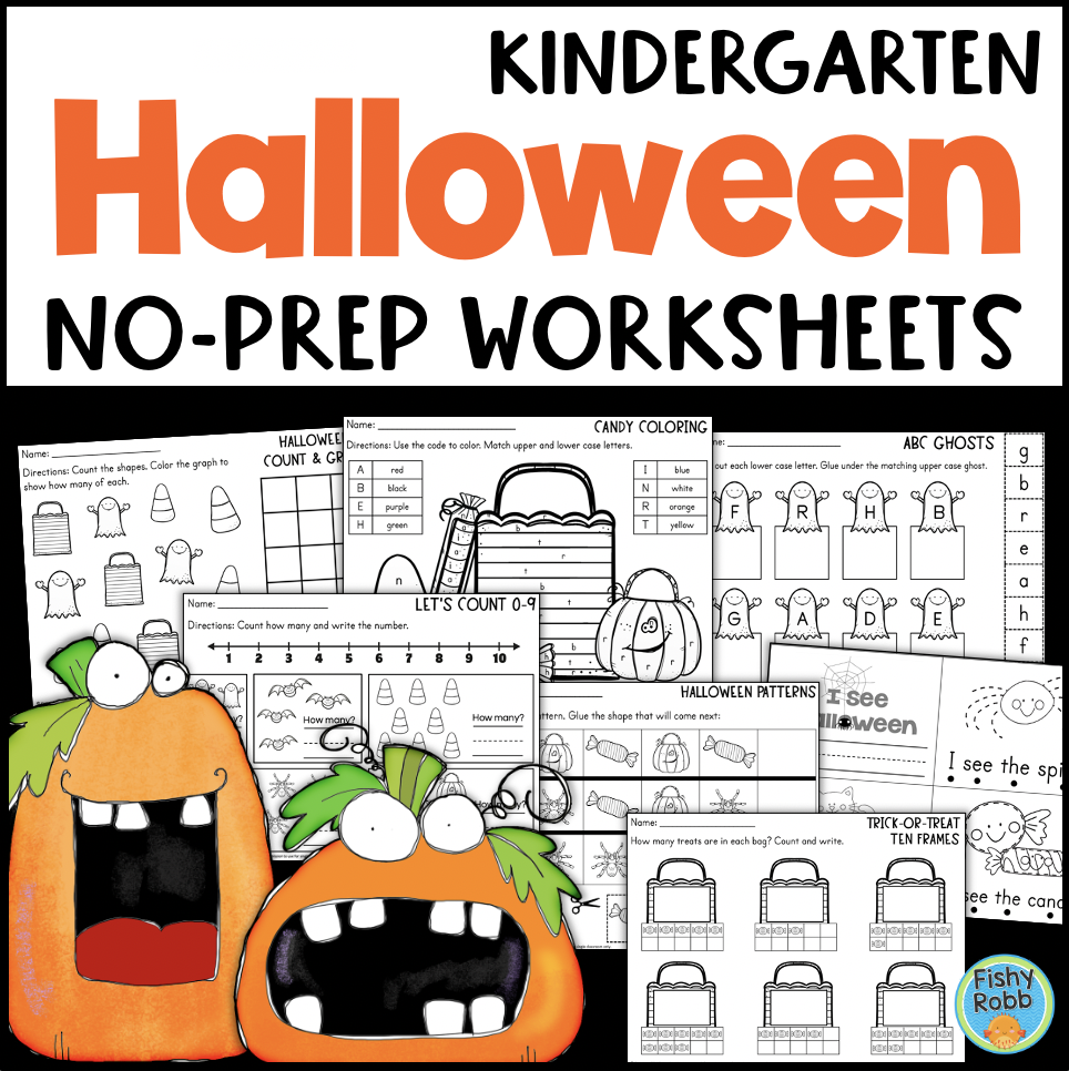 Halloween Math And Reading Worksheets Kindergarten Made By Teachers