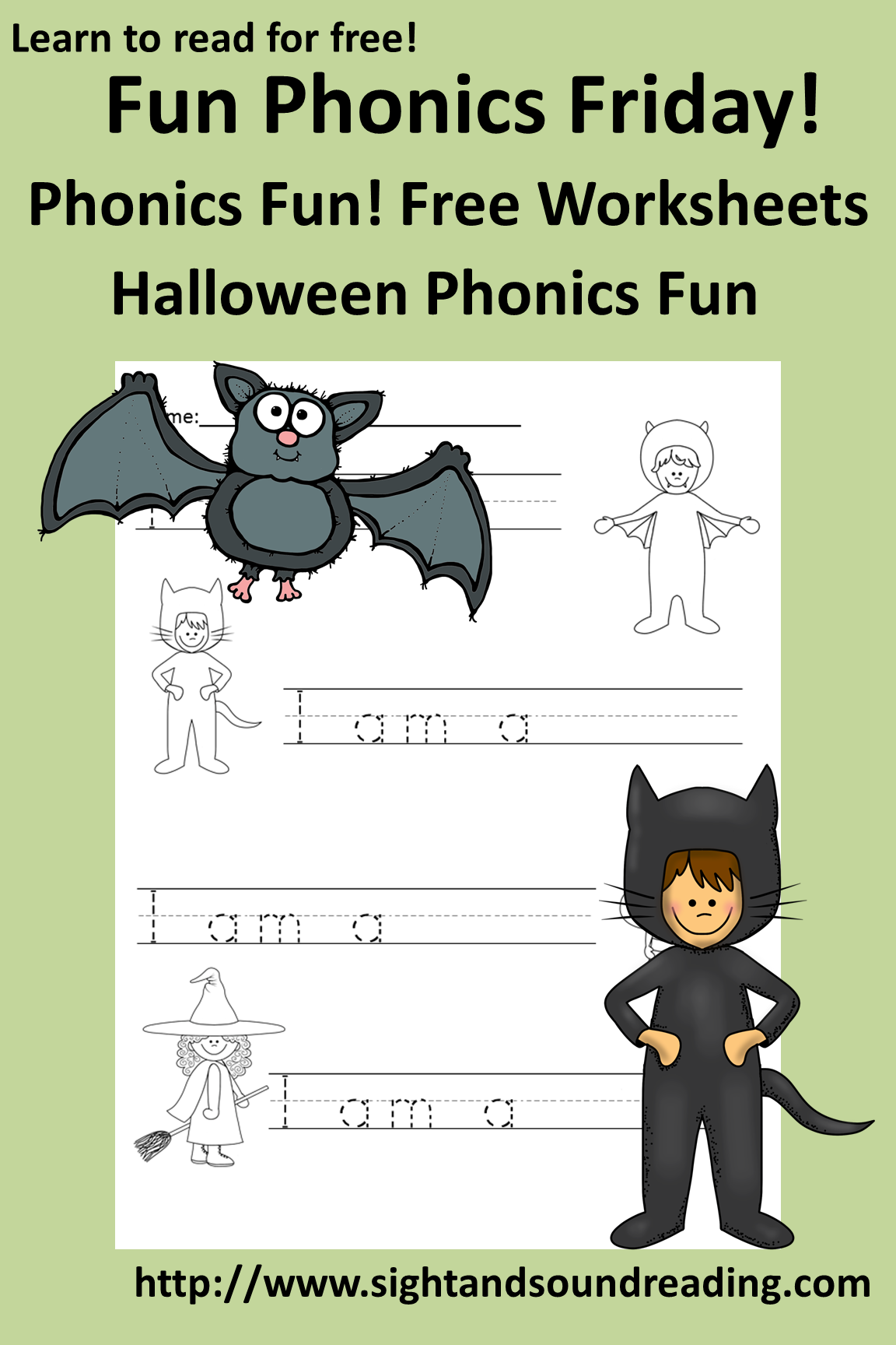 Halloween Phonics Fun Free Worksheet Mrs Karle s Sight And Sound Reading