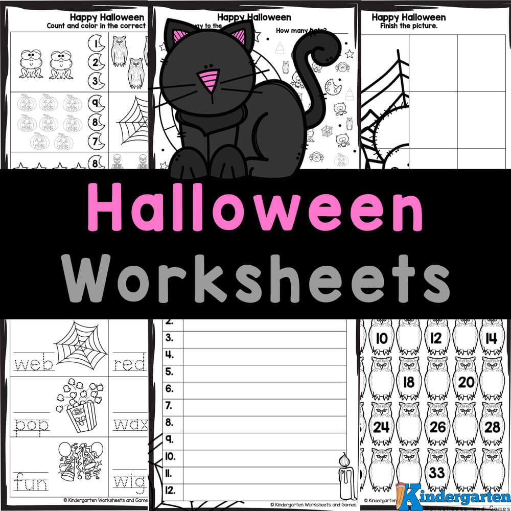 Halloween Worksheets For Kindergarten