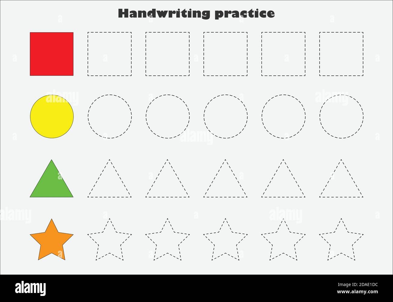 Handwriting Worksheets Printable Activities Preschool Kindergarten