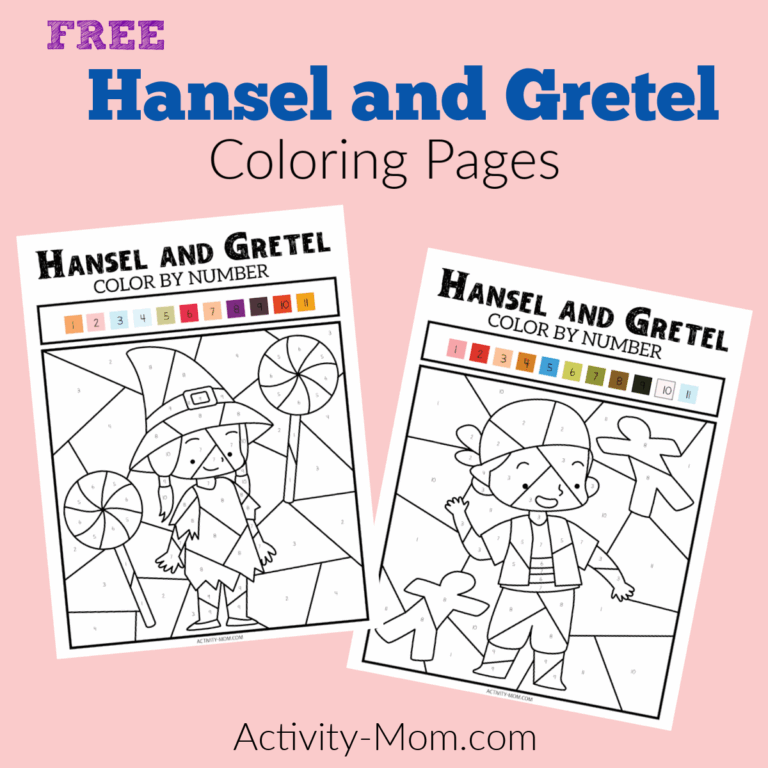 Hansel And Gretel Color By Number Pages free The Activity Mom