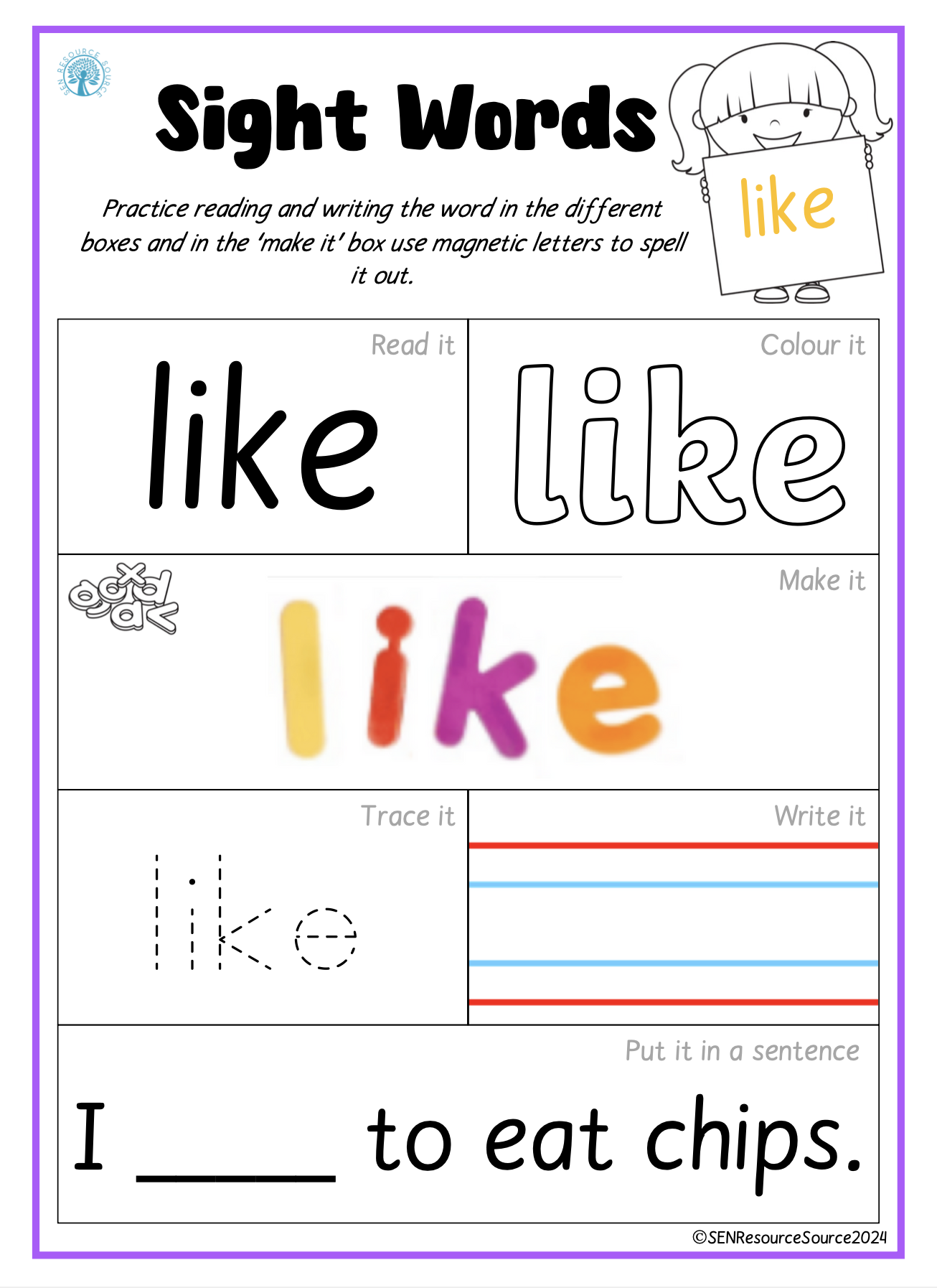 High Frequency Sight Word Activity Mats Teaching Resources