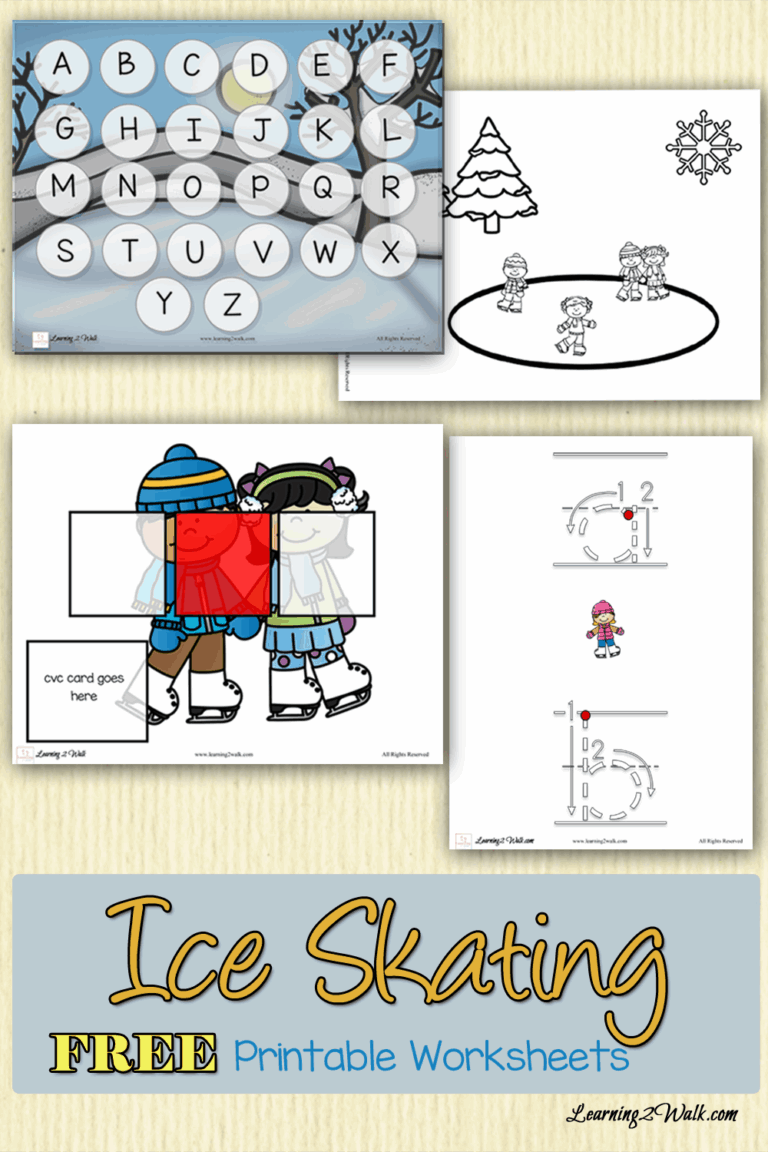 Ice Skating Free Printable Worksheets No Stress Homeschooling