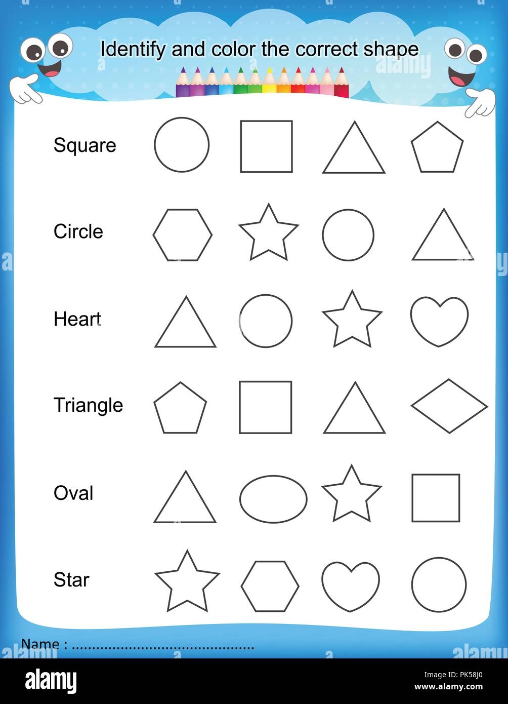 Printable Preschool Kindergarten Worksheets