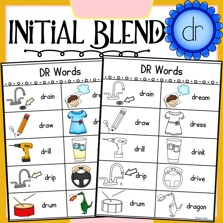 Initial Blend DR Worksheets Made By Teachers