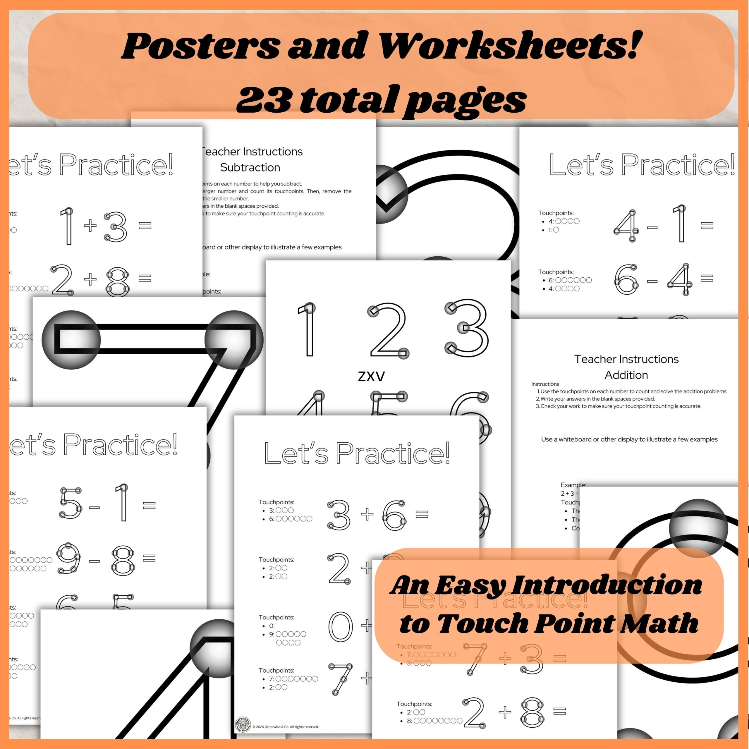 Introducing Touch Point Math Worksheets Classful Introducing Touch Point Math Worksheets Classful
