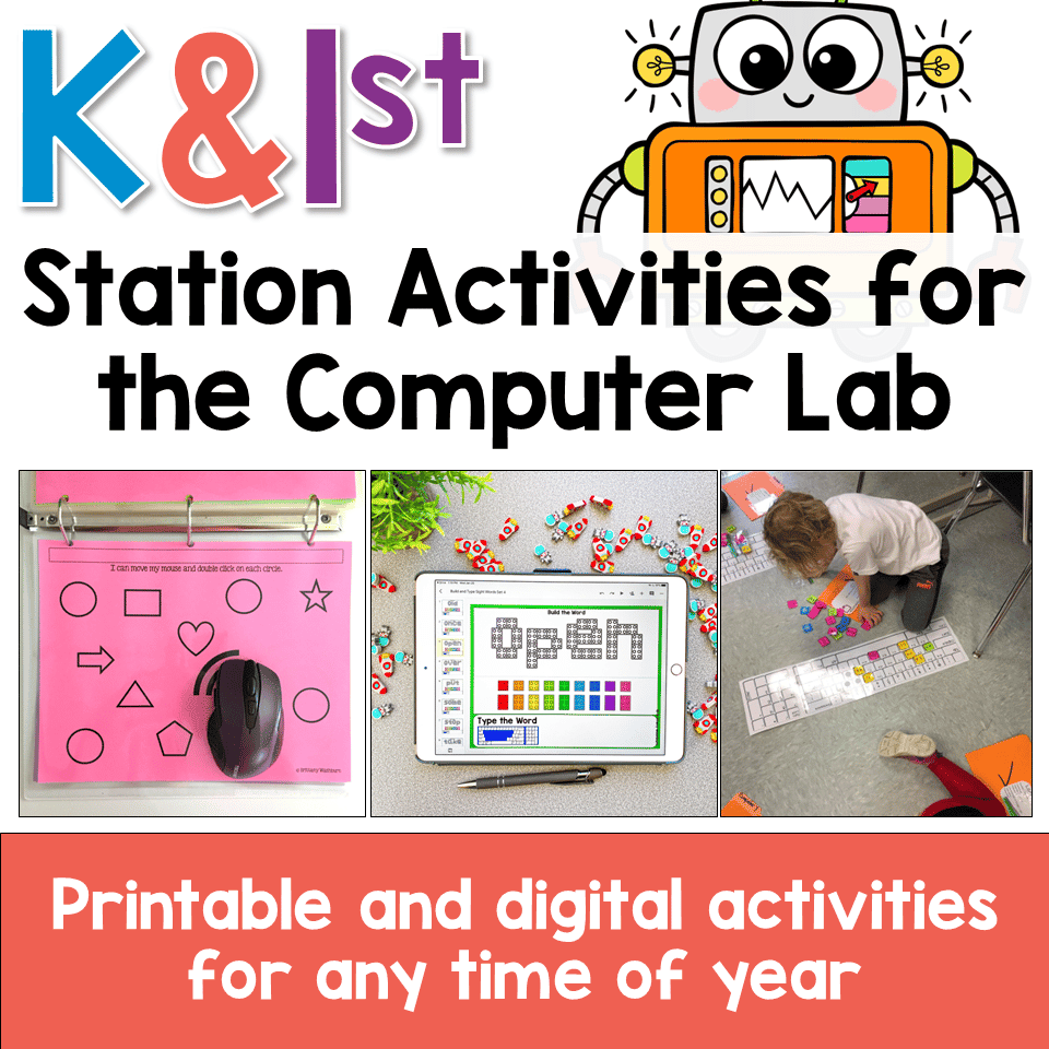 Kindergarten And First Grade Station Activities For The Computer Lab Kindergarten And First Grade Station Activities For The Computer Lab