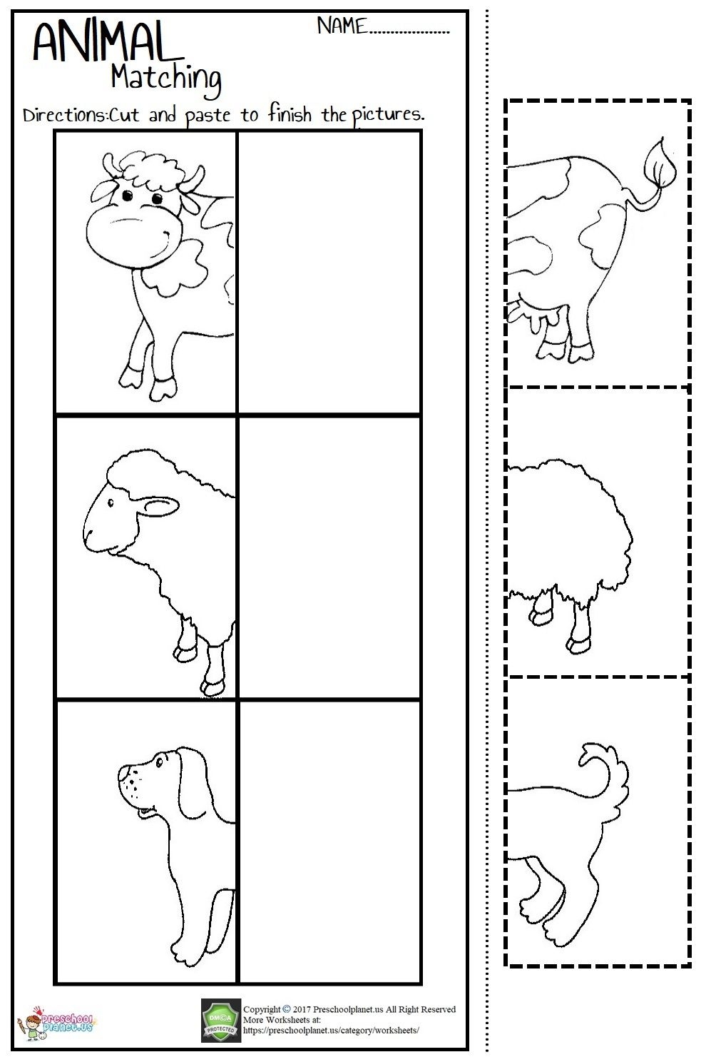 Kindergarten Animals Worksheet Engaging Activities For Young Learners