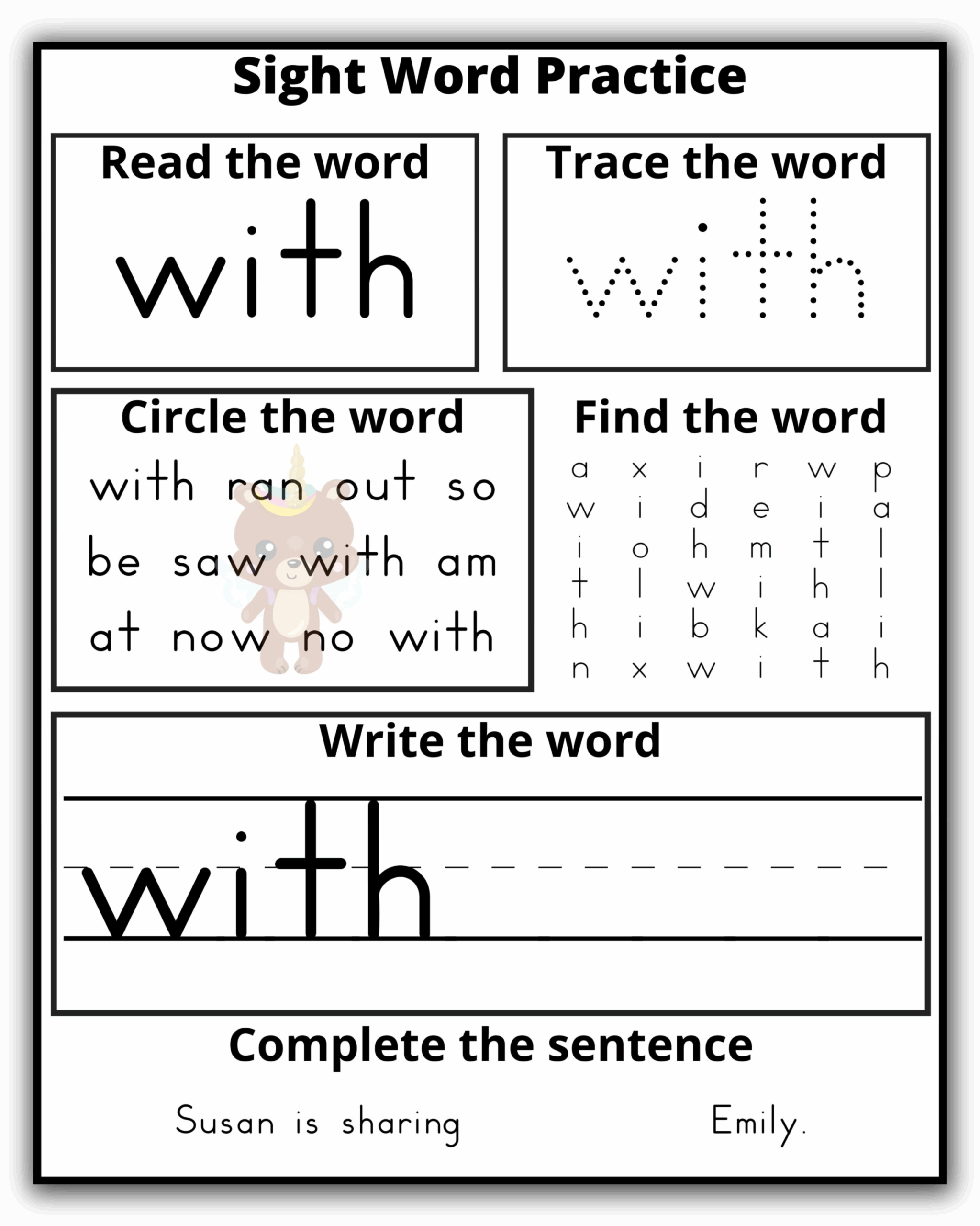 Kindergarten Dolch Sight Words Practice Extreme Couponing Mom
