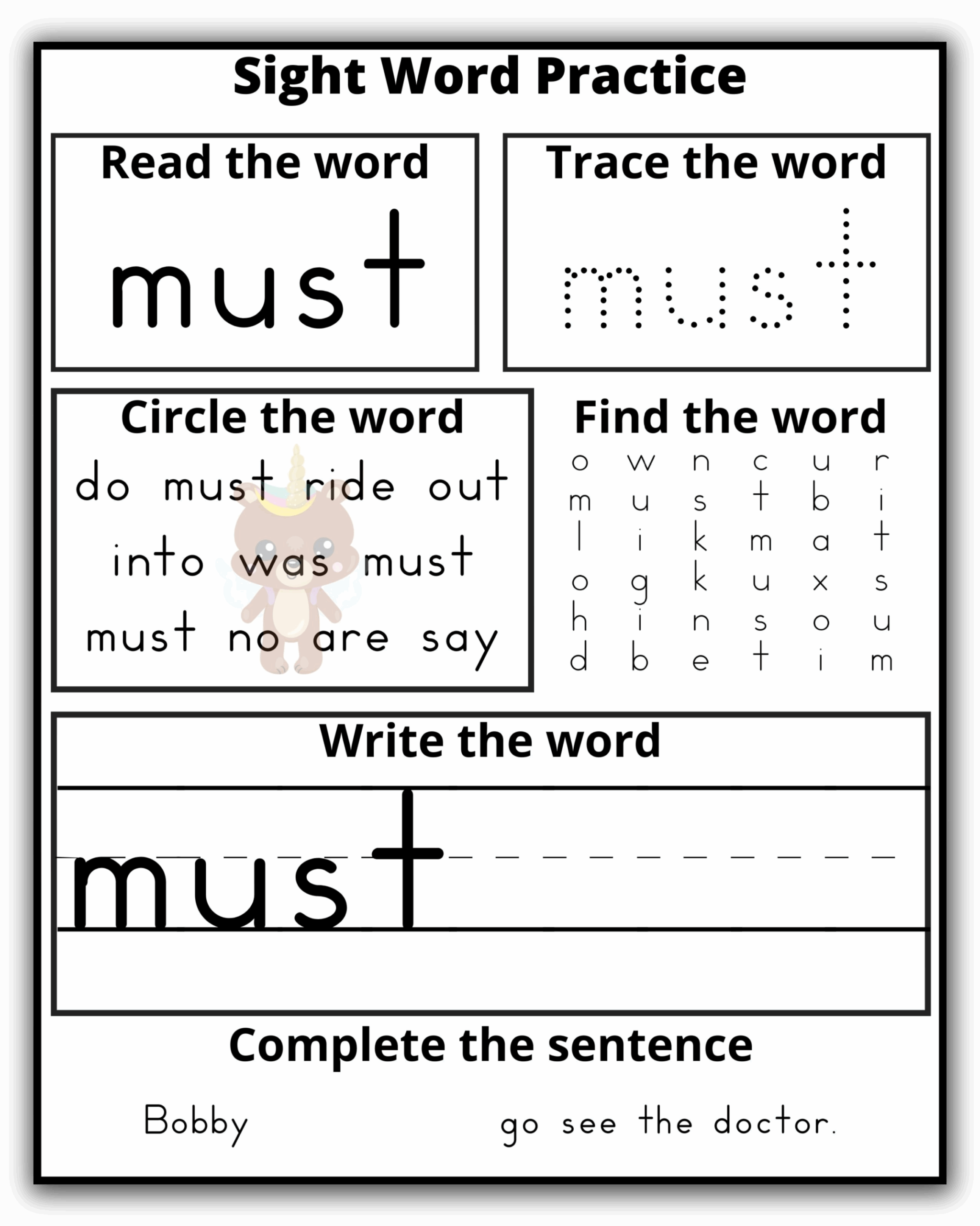 Kindergarten Dolch Sight Words Practice Extreme Couponing Mom