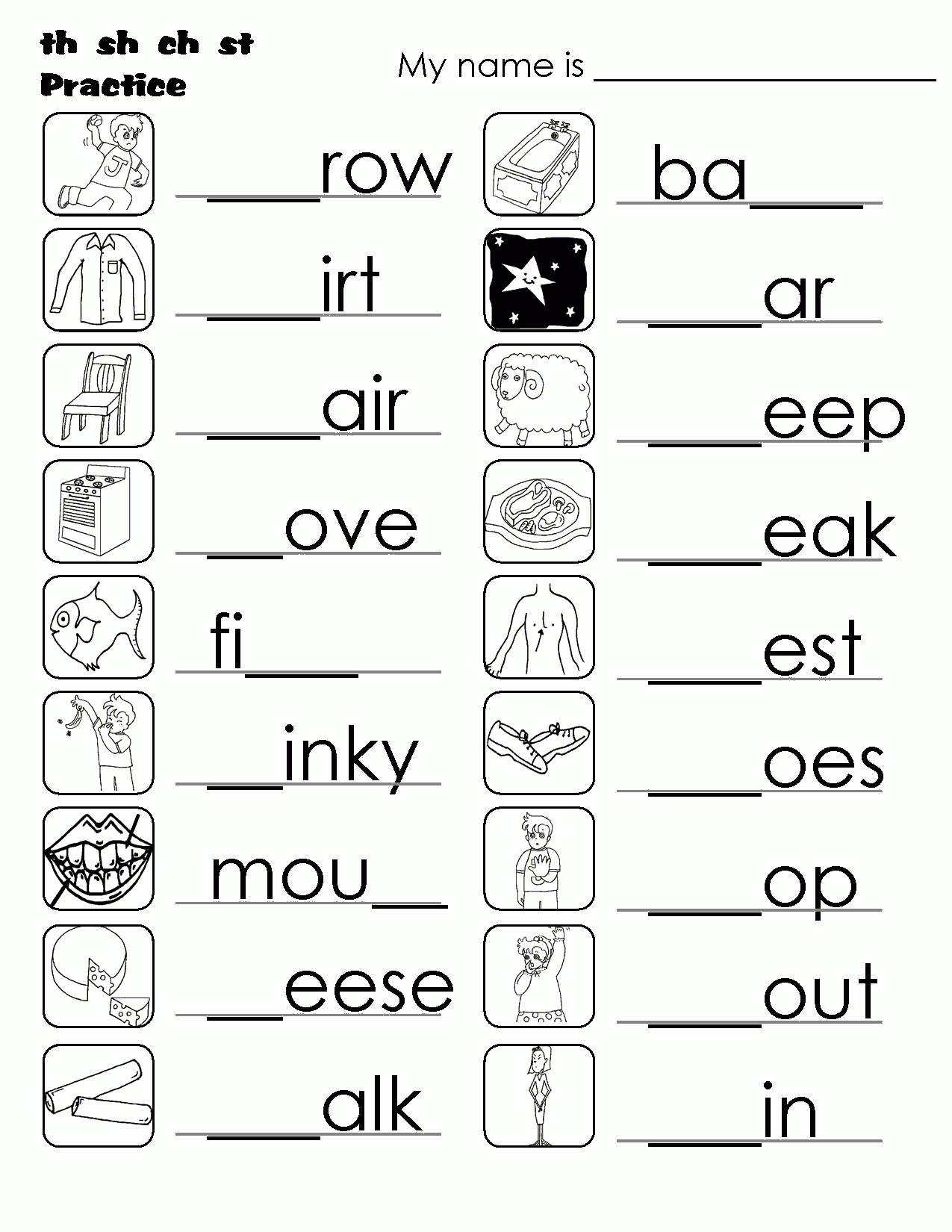 Kindergarten English Worksheets Worksheets Library