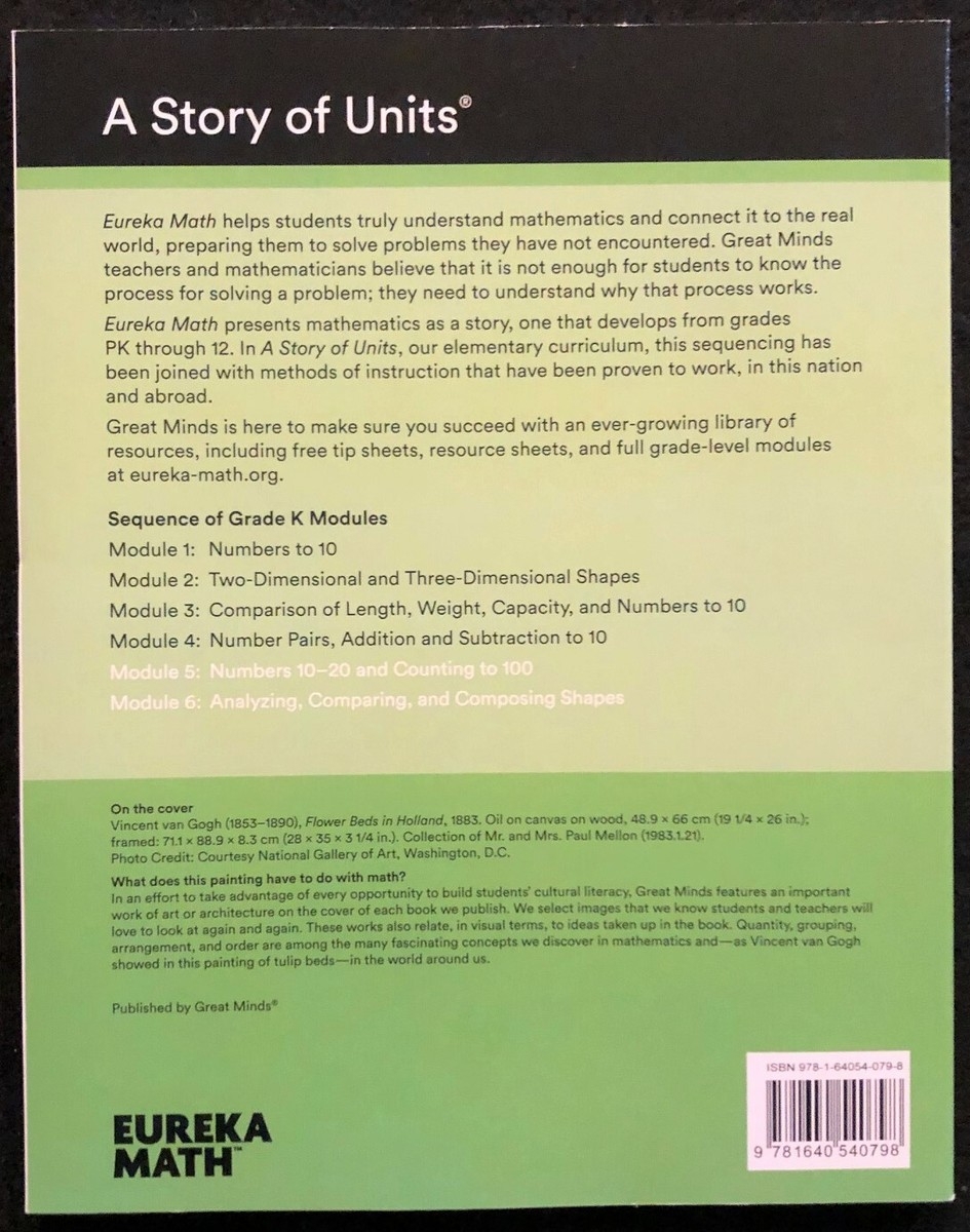 Kindergarten EUREKA MATH MODULE 5 U0026 6 Student Workbook 2018 Great Minds 9781640540798 EBay