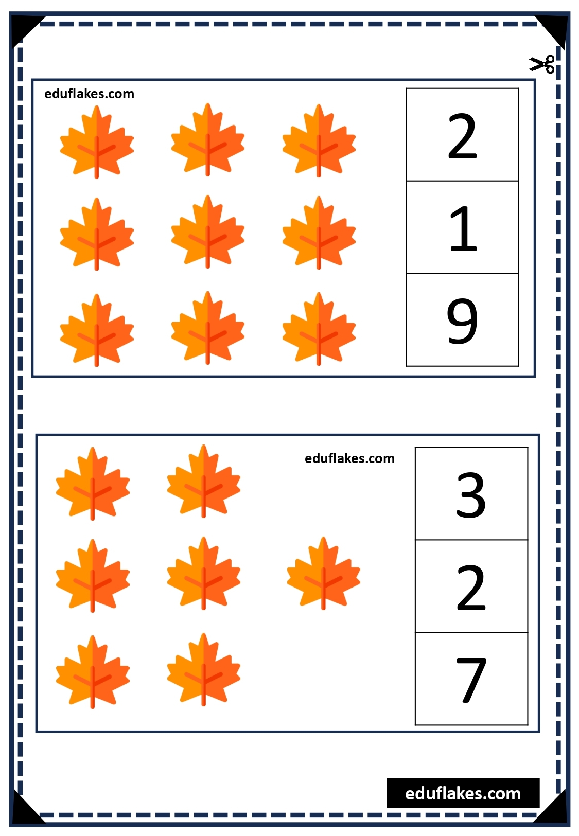 Kindergarten FALL Worksheets Free PDFs Eduflakes