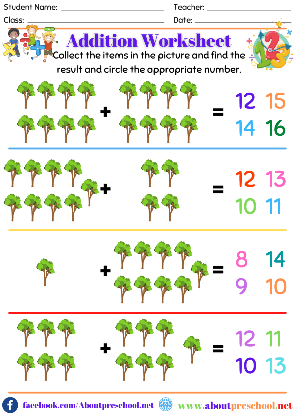 Kindergarten Math 30 About Preschool
