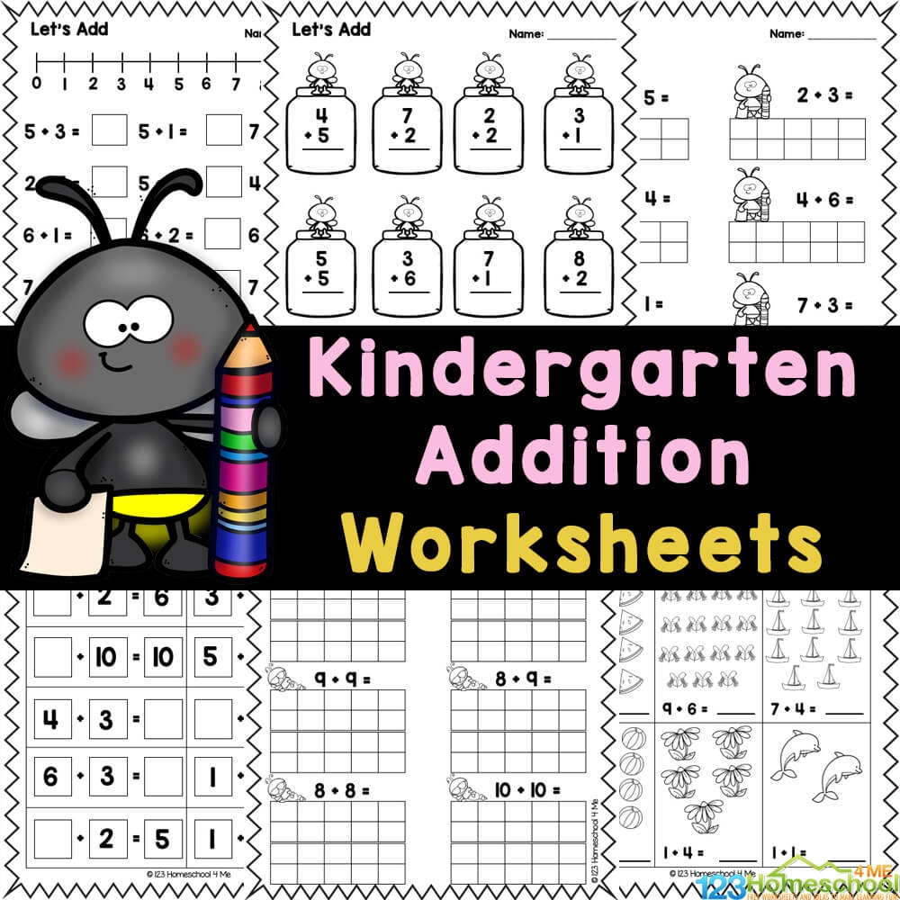 Free Kindergarten Addition Worksheets With Pictures