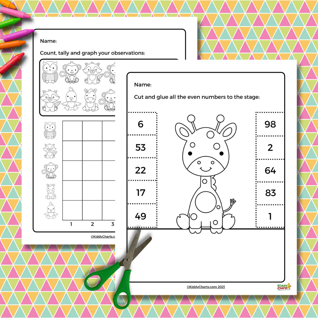 Animal Patterns Math Worksheets Kindergarten