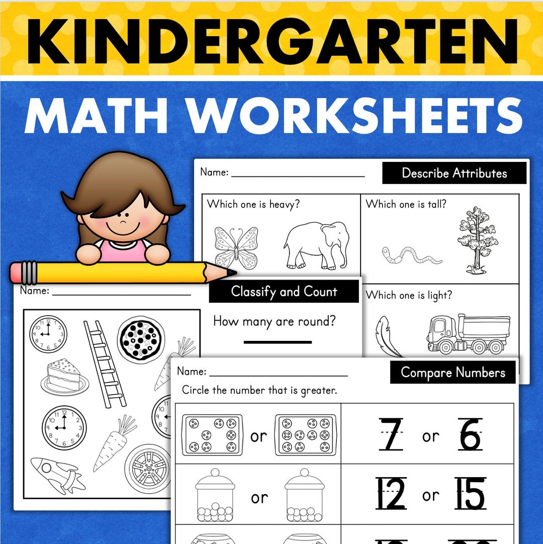 Tpt Free Kindergarten Worksheets