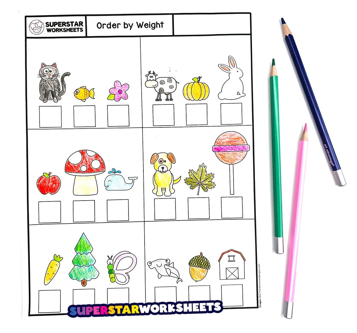 Kindergarten Measurement Worksheets Superstar Worksheets