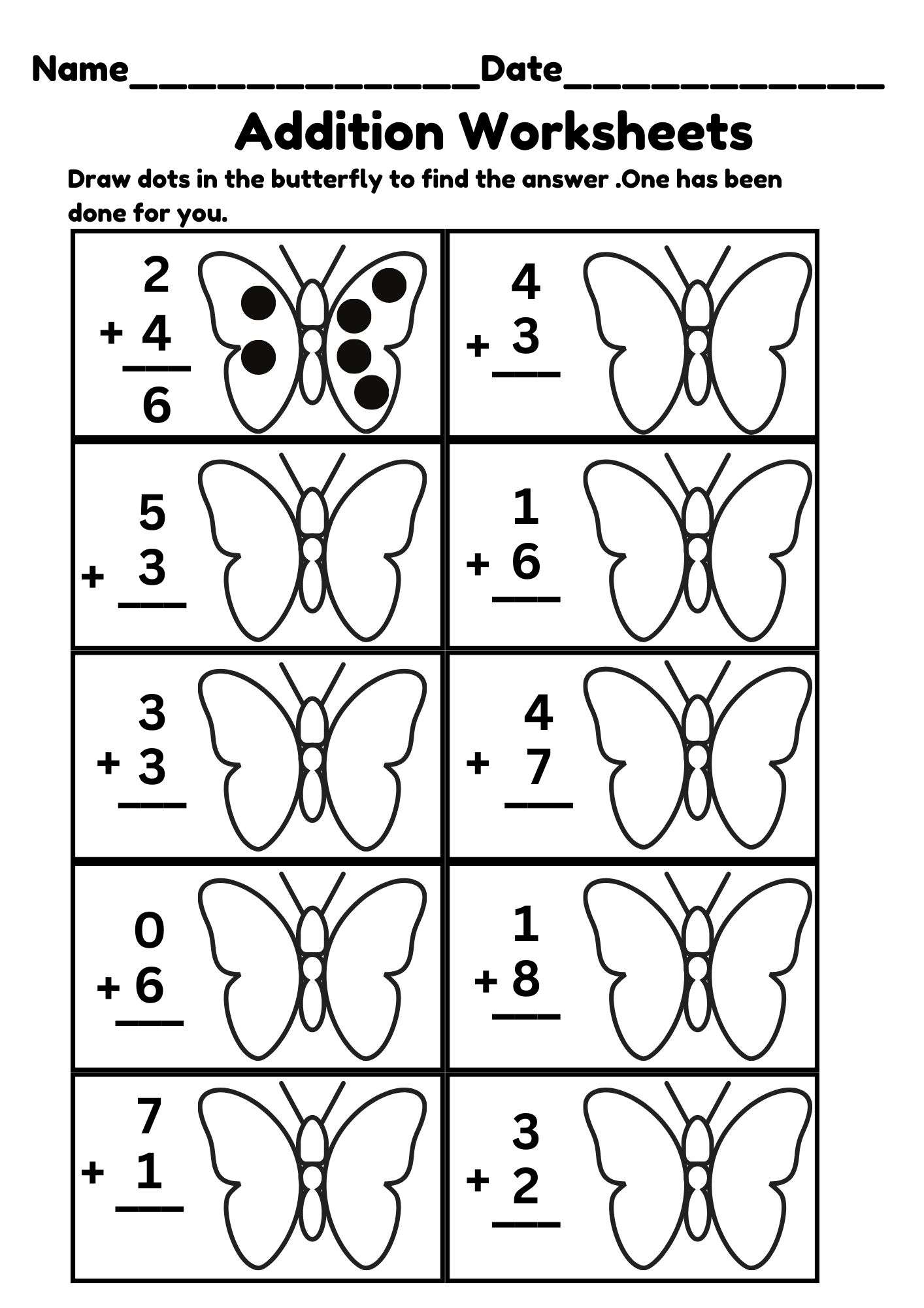 Kindergarten Morning Math Worksheets