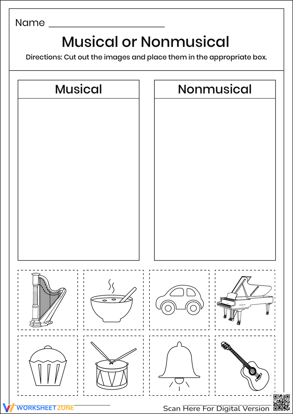 Kindergarten Music Worksheets Have Fun Teaching Worksheets Library