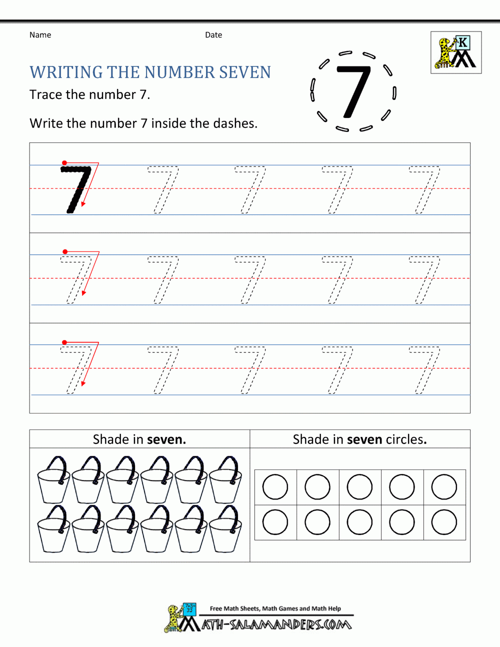 Kindergarten Printable Worksheets Writing Numbers To 10 Worksheets Library