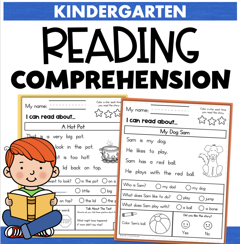 Kindergarten Reading Comprehension Decodable Passages