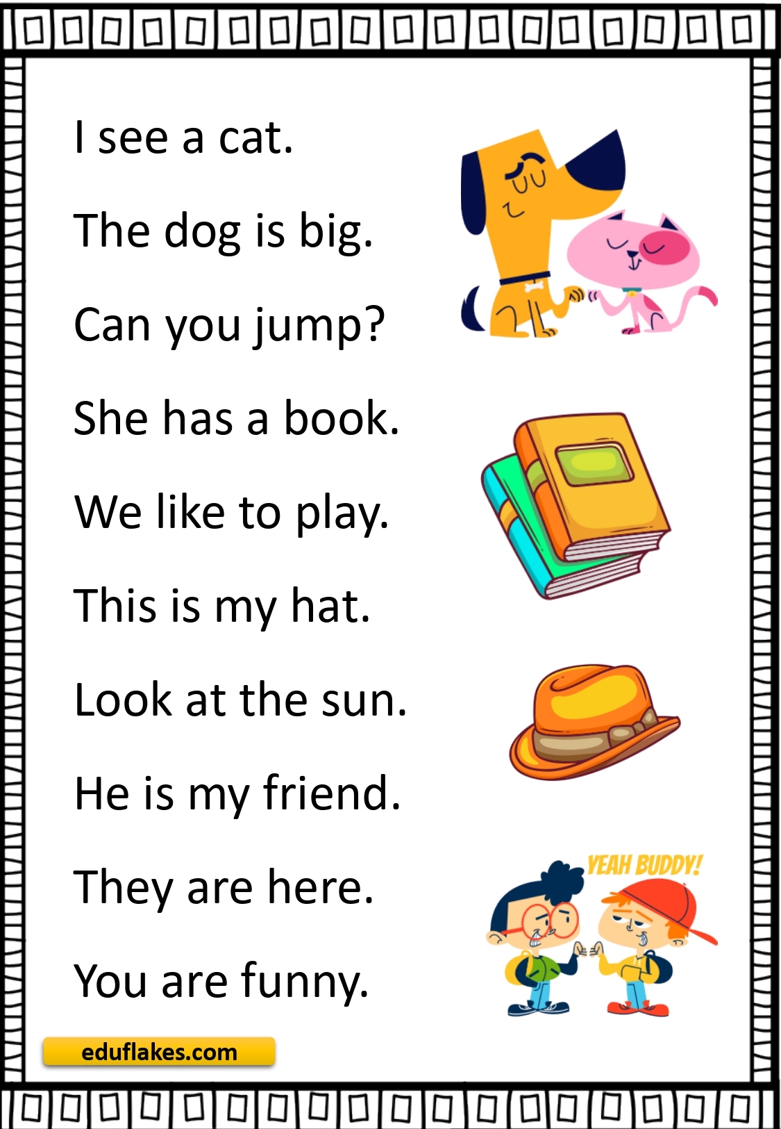 Easy Sight Word Worksheets For Kindergarten