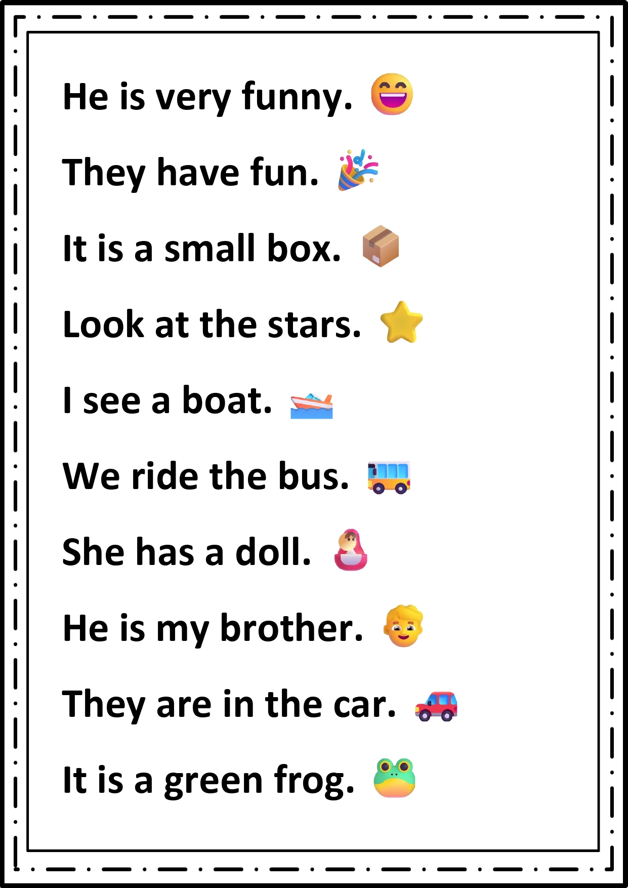 Kindergarten Sight Words Sentences Free Pdf Eduflakes Kindergarten Sight Words Sentences Free Pdf Eduflakes