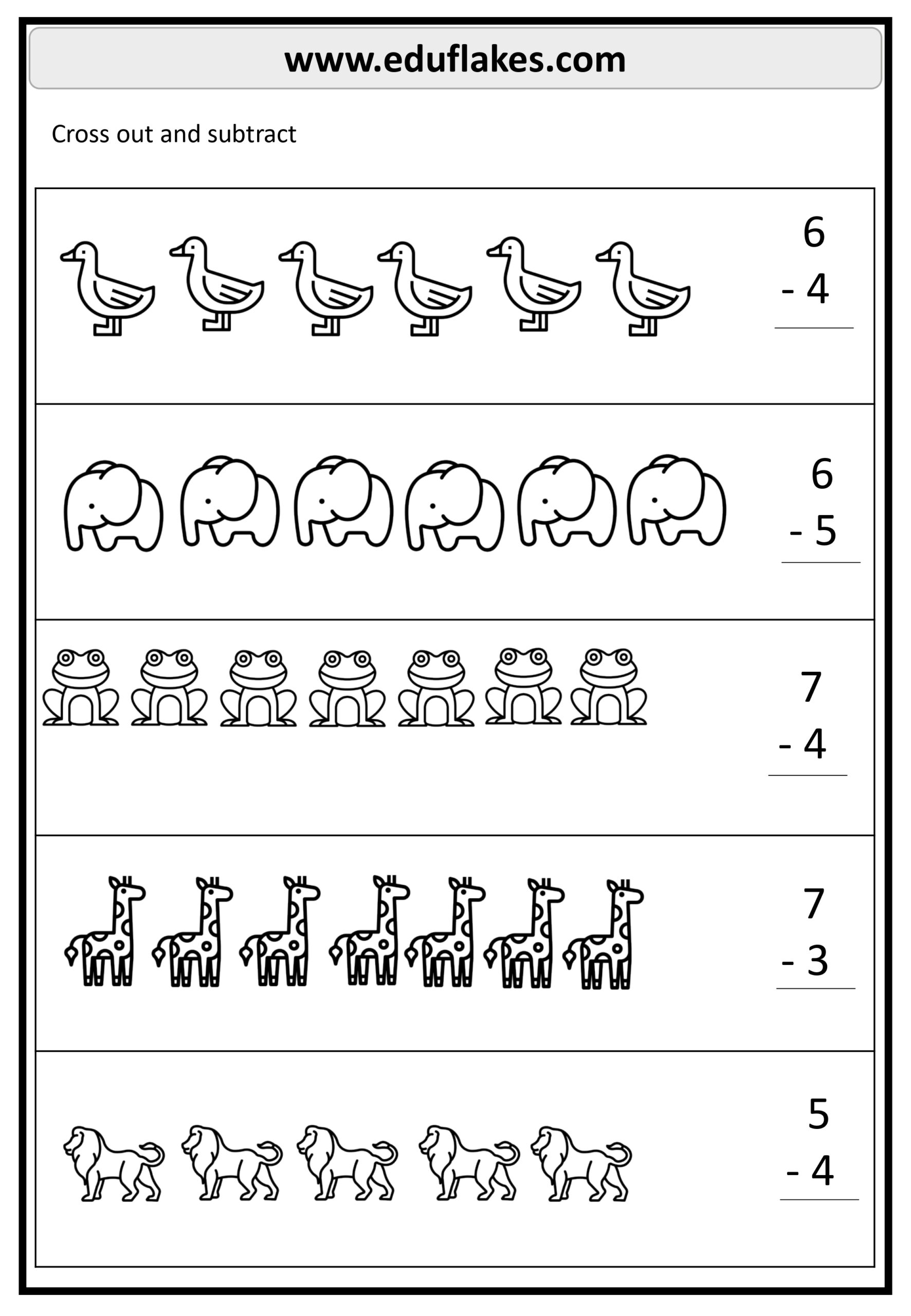 Kindergarden Kindergarten Math Worksheets Subtrction