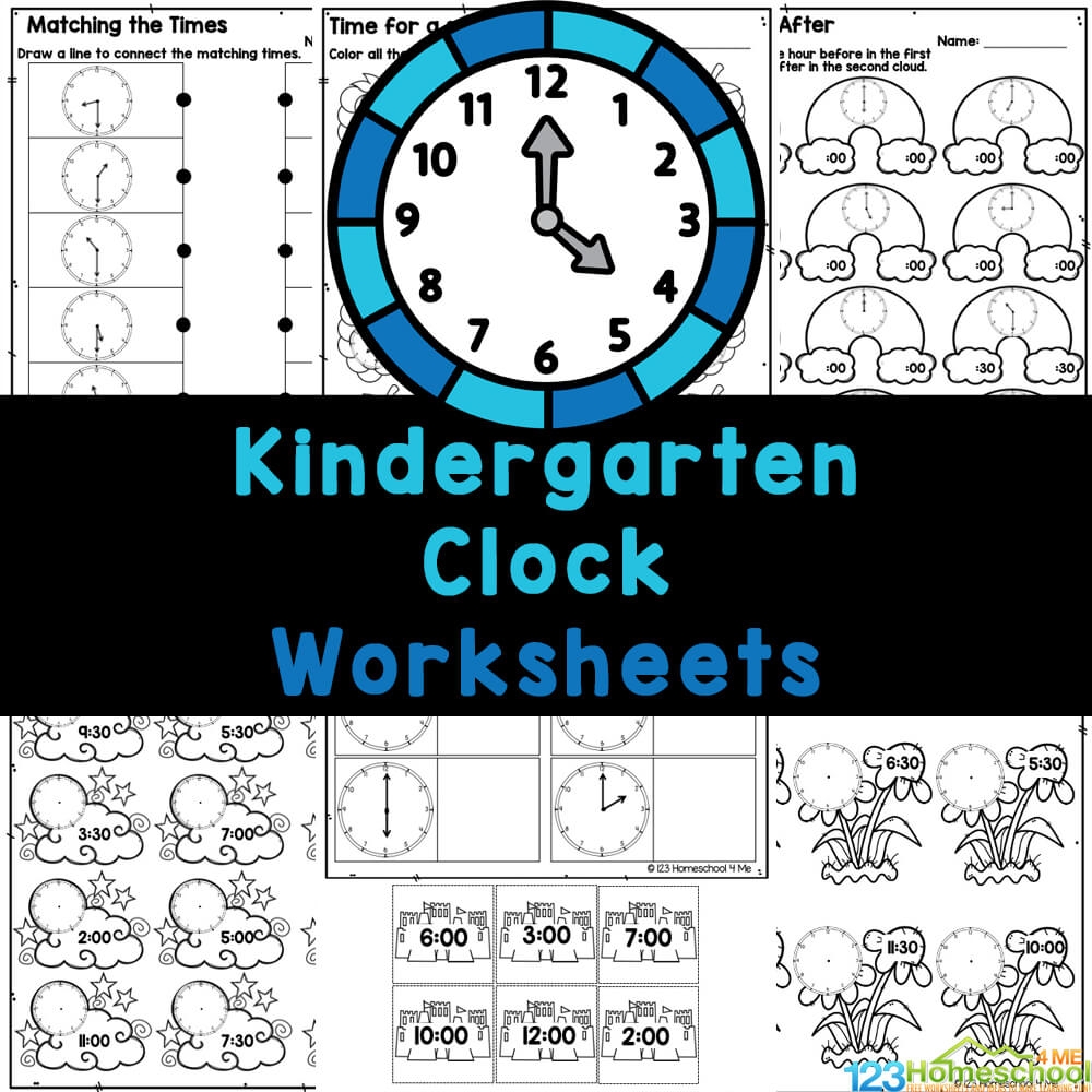 Kindergarten Telling Time Clock Worksheets Kindergarten Telling Time Clock Worksheets