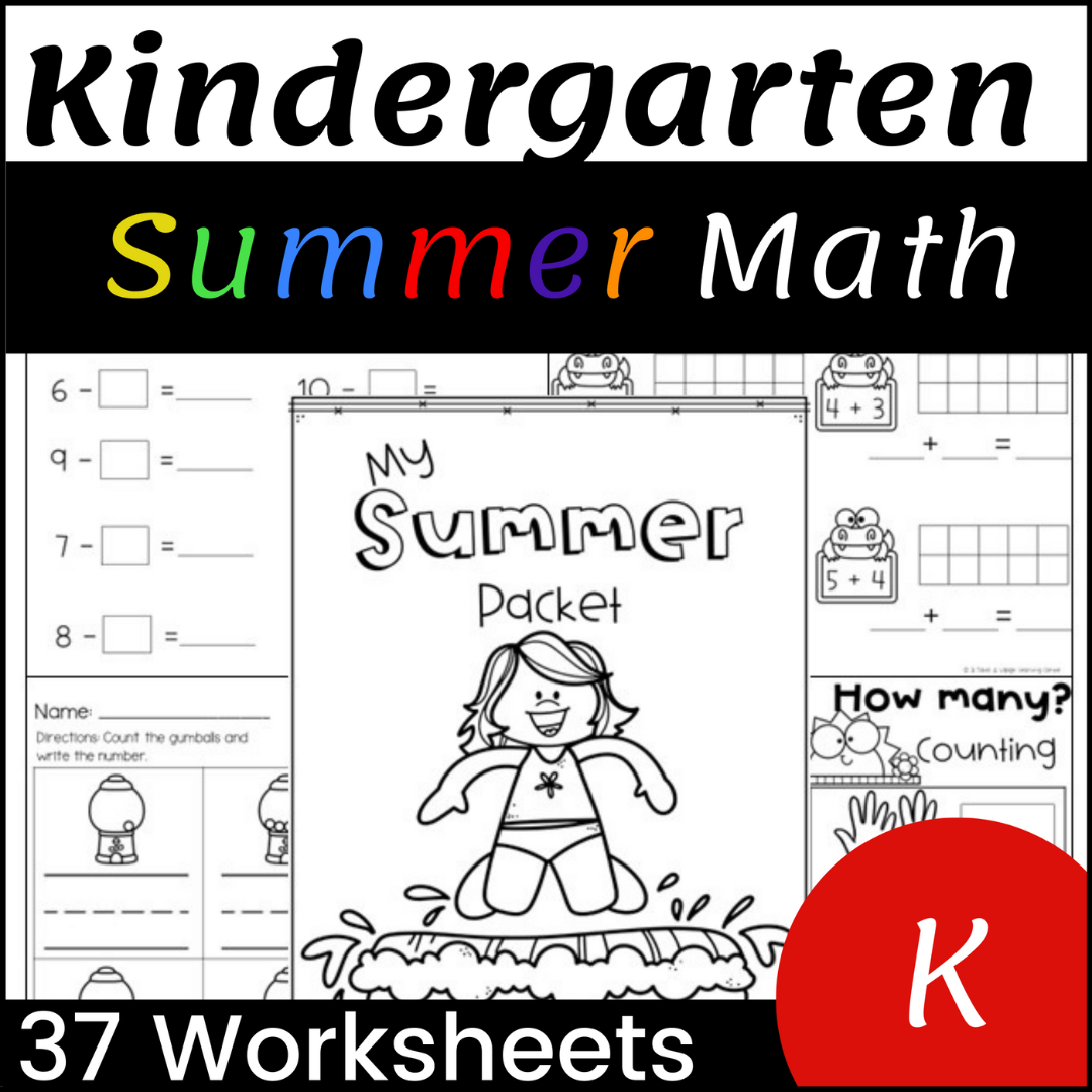 Kindergarten Worksheets For Summer Addition U0026 Subtraction Math 