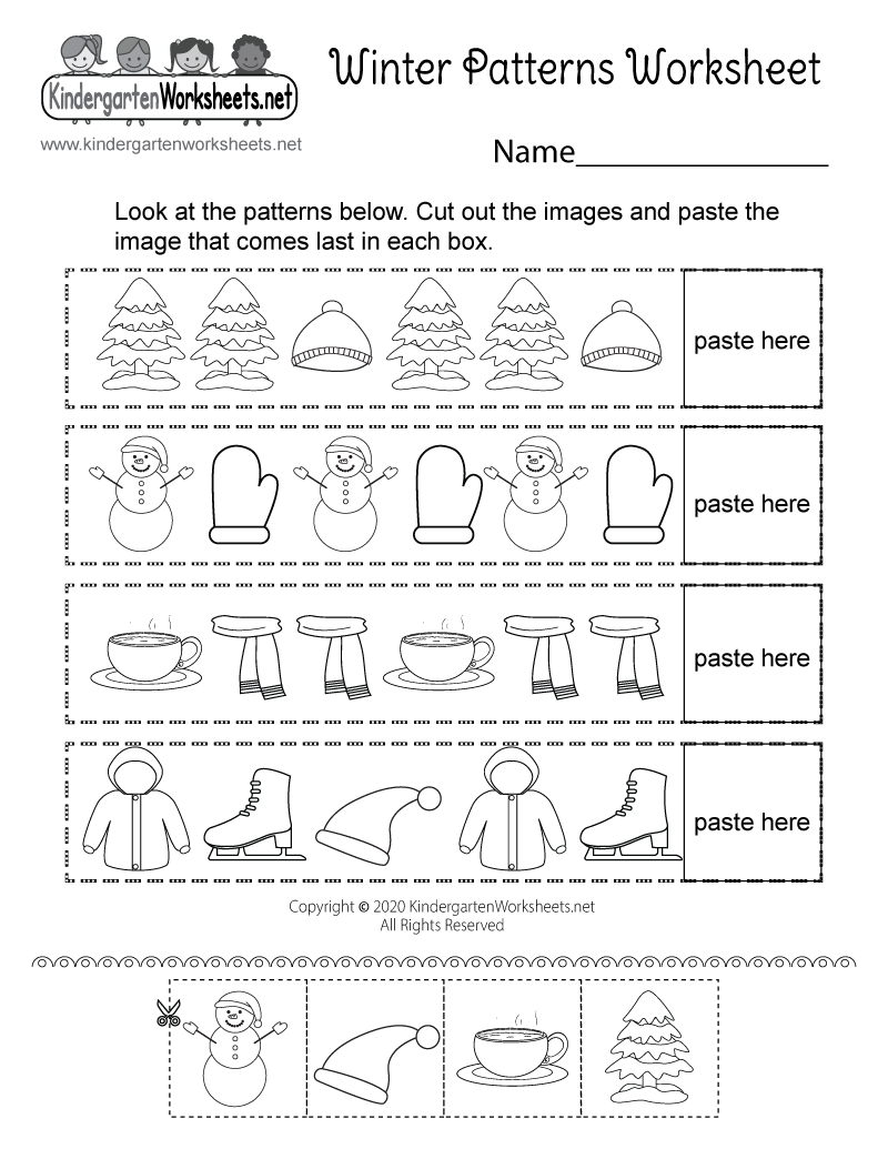Printable Pattern Worksheet For Kindergarten Printable Pattern Worksheet For Kindergarten