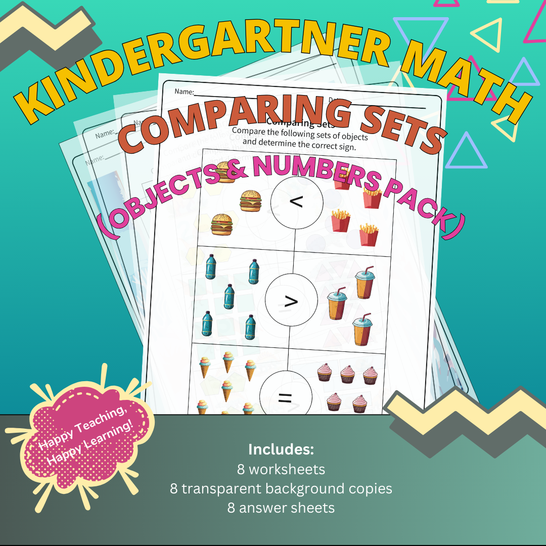 Kindergartner Math Comparing Sets Objects U0026 Numbers Pack Classful Kindergartner Math Comparing Sets Objects U0026 Numbers Pack Classful
