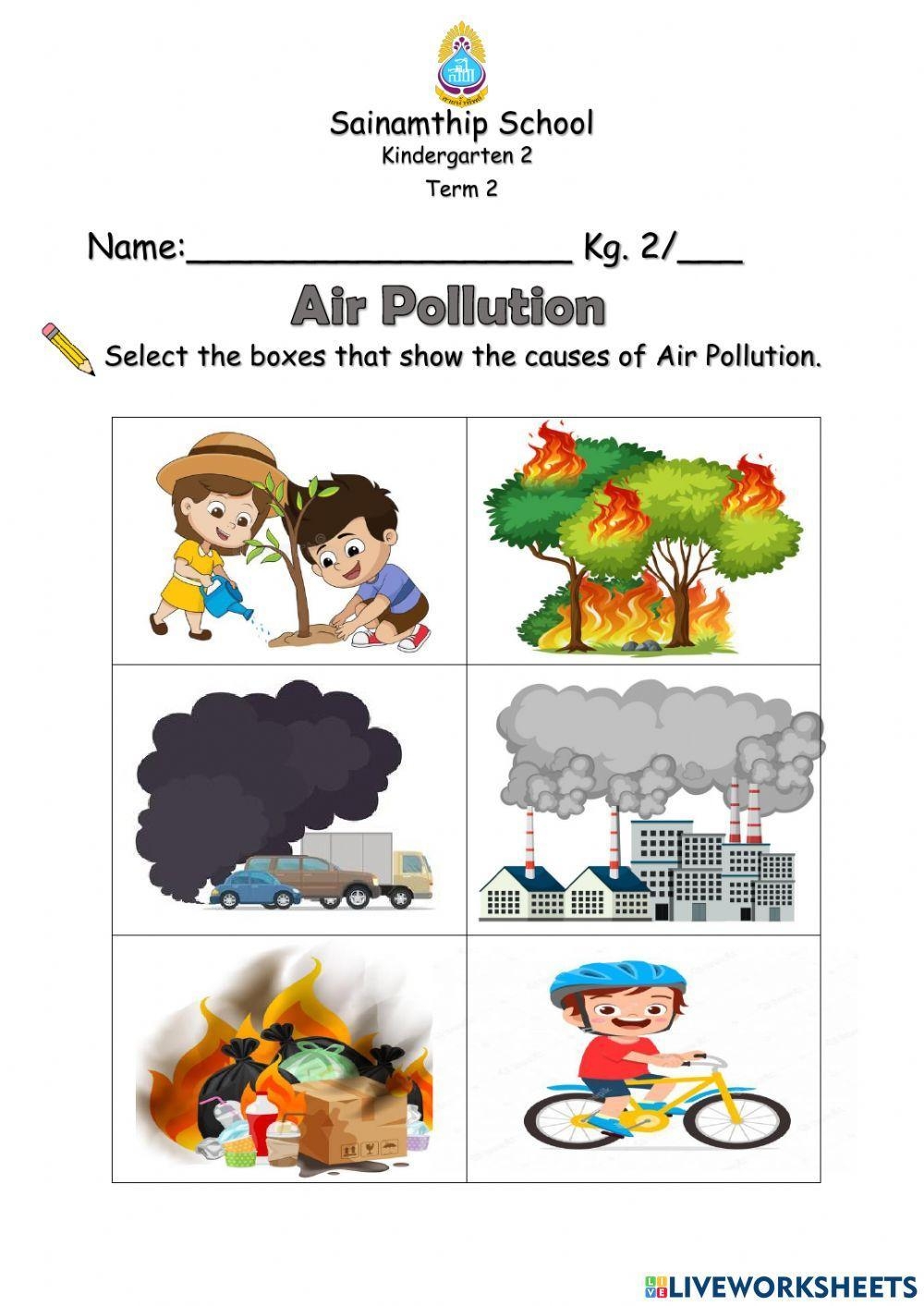 KS1 World Environment Day Air Pollution Differentiated 