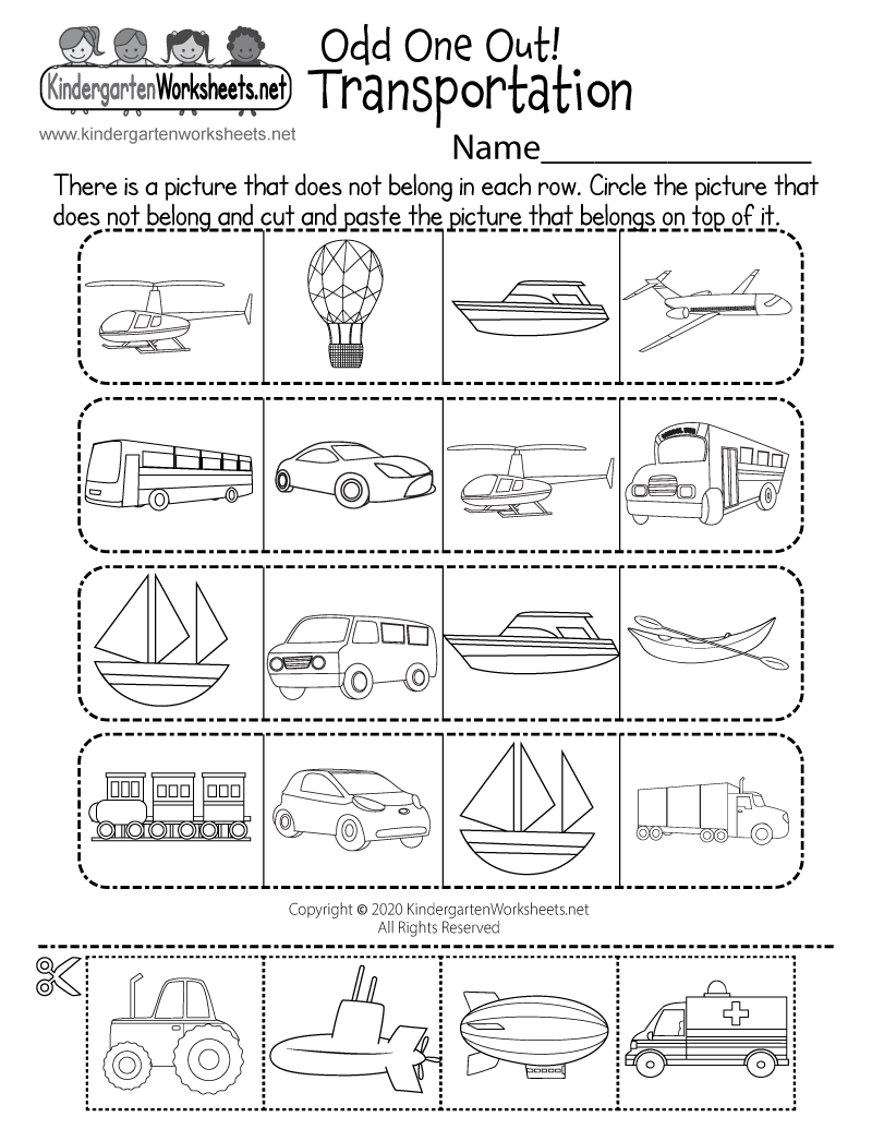 Land Water Or Air Transportation Worksheet Free Printable Digital U0026 PDF