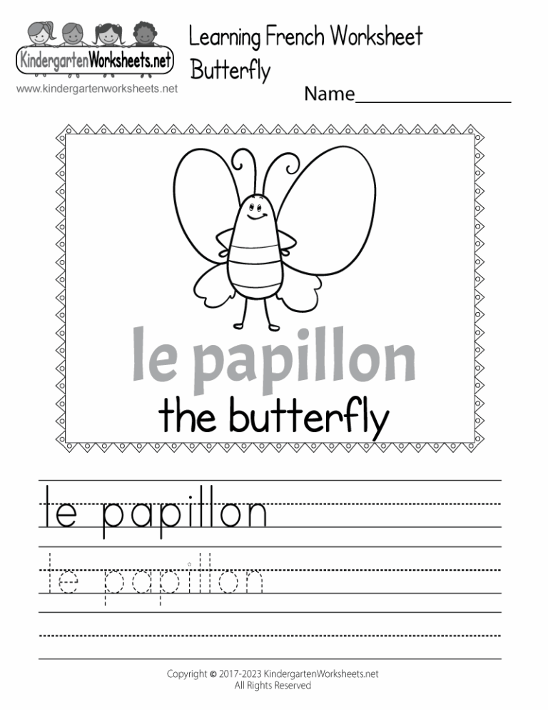 Learn The French Language Worksheet Free Printable Digital U0026 PDF