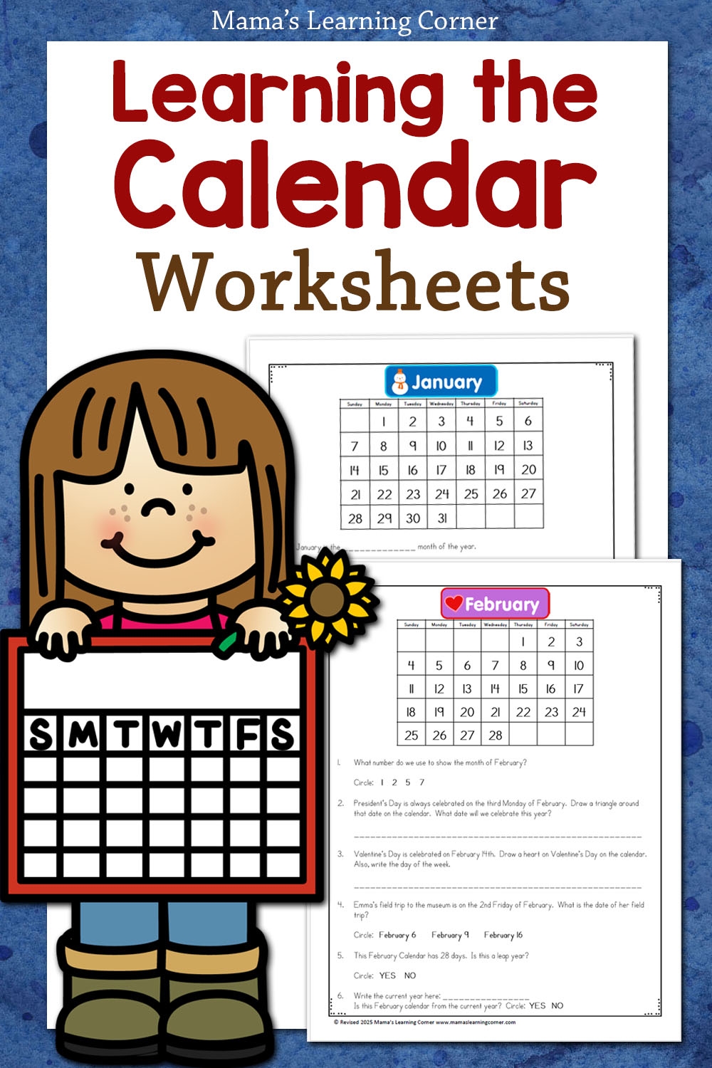 Free Calendar Worksheets For Kindergarten