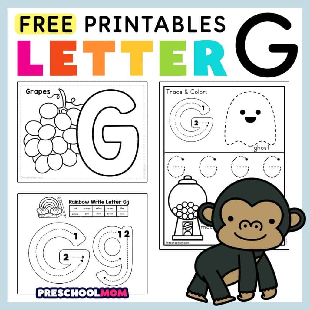 Letter G Preschool Printables Preschool Mom Worksheets Library