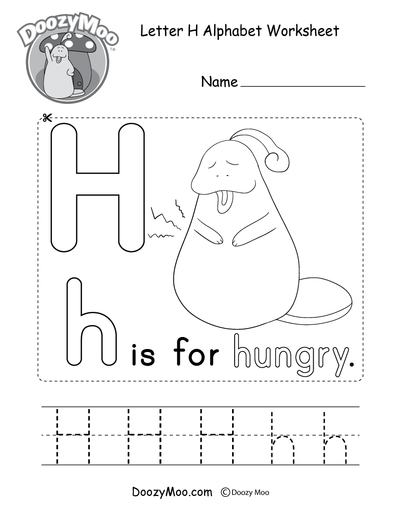 Letter H Alphabet Activity Worksheet Doozy Moo Letter H Alphabet Activity Worksheet Doozy Moo