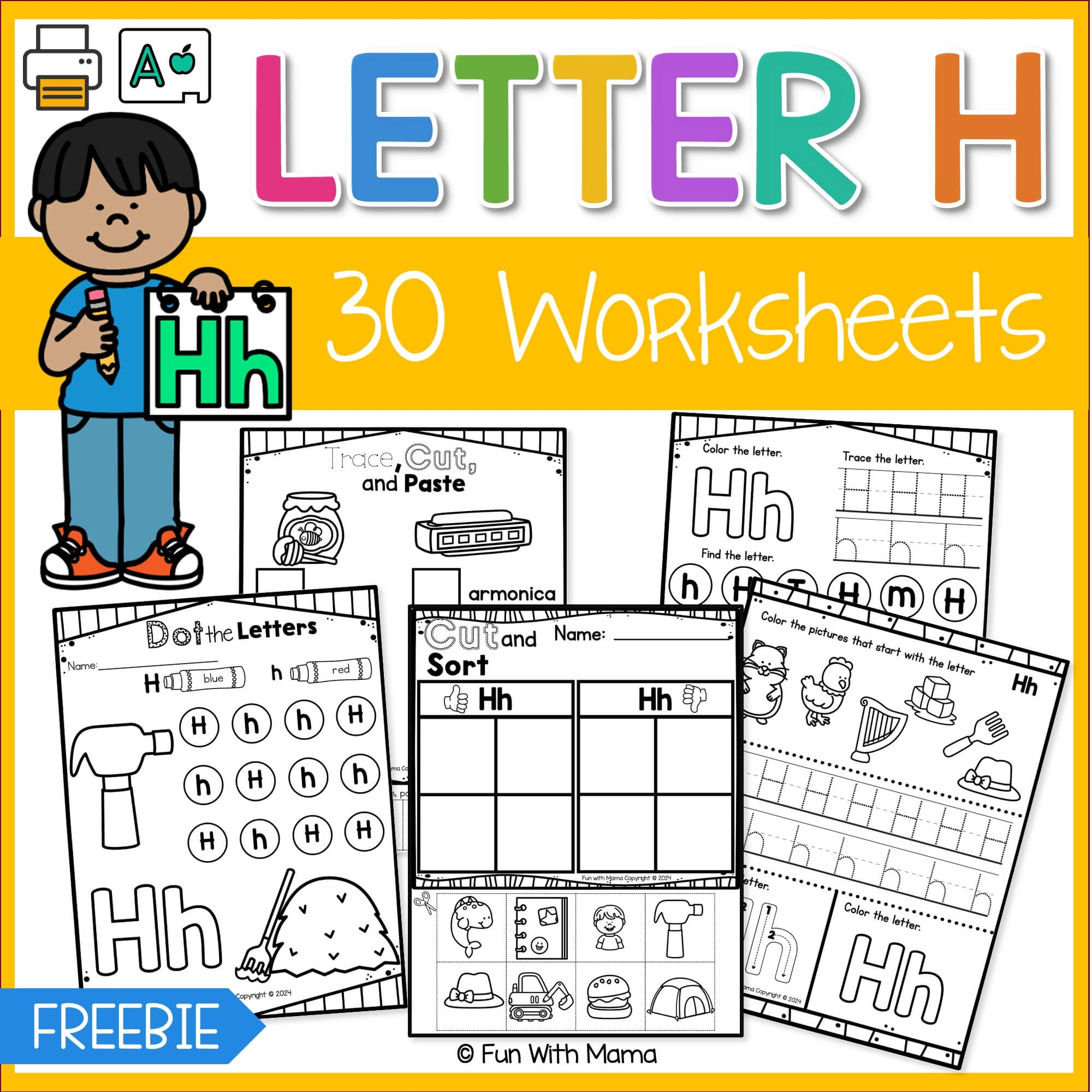 Free Kindergarten Letter H Worksheets Free Kindergarten Letter H Worksheets