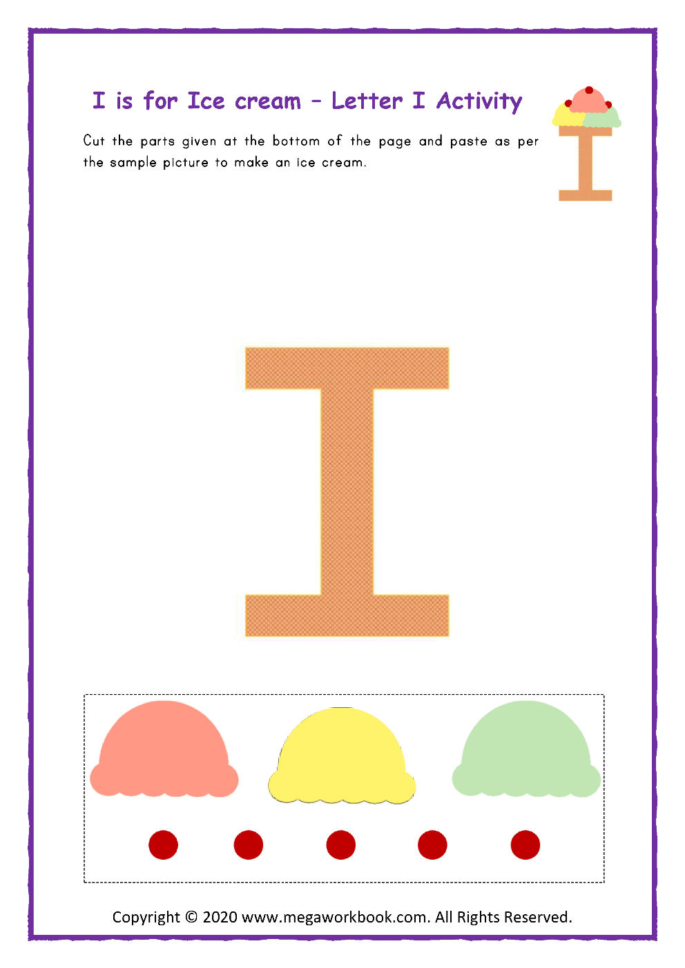 Letter I Worksheets For Kindergarten Free Letter I Worksheets For Kindergarten Free