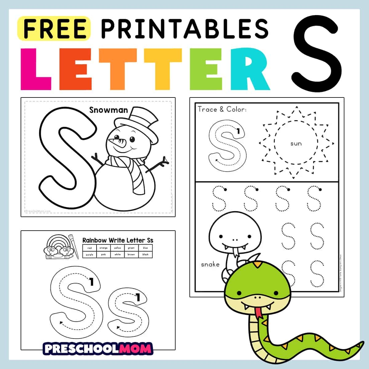 Letter S Preschool Printables Preschool Mom
