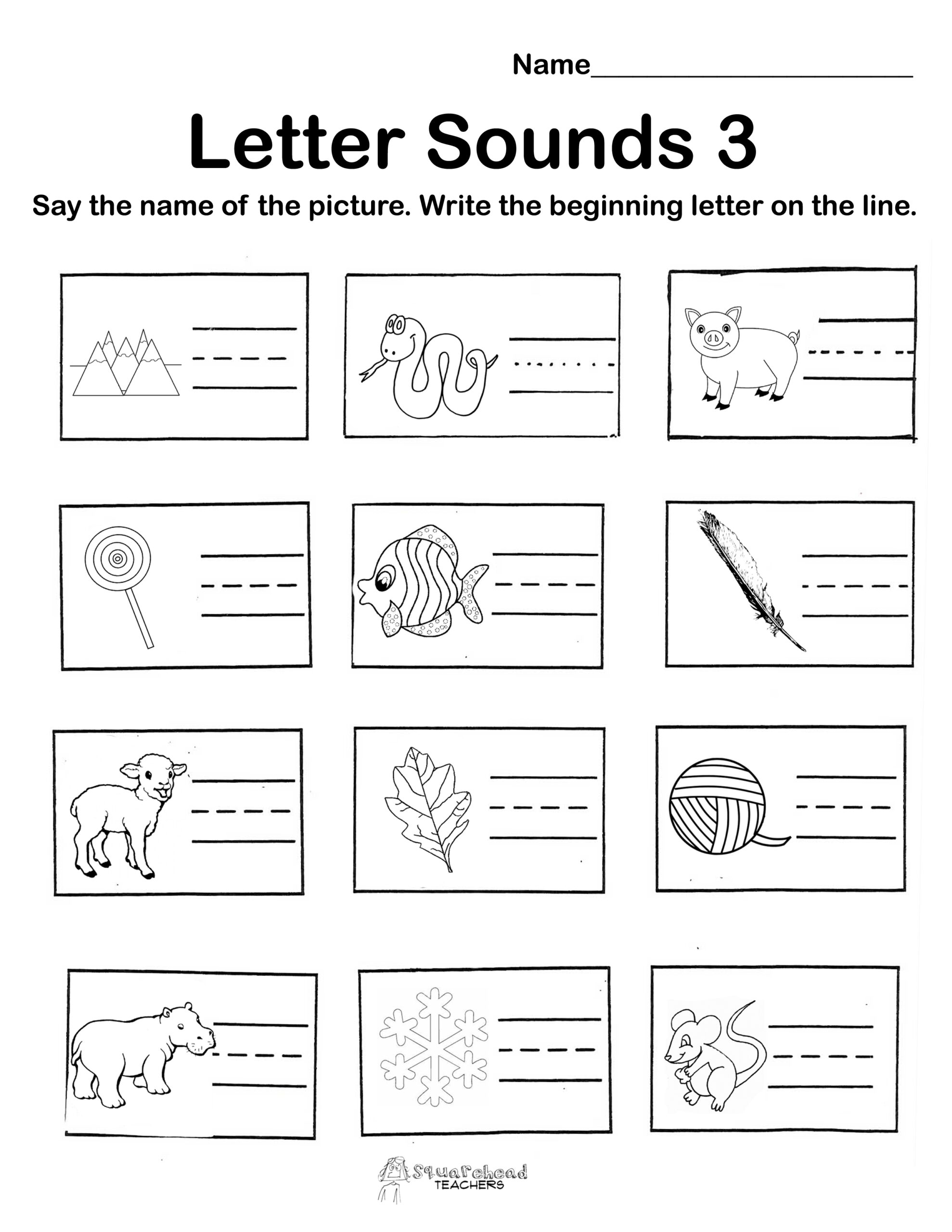 Free Printable Worksheets For Kindergarten Teachers
