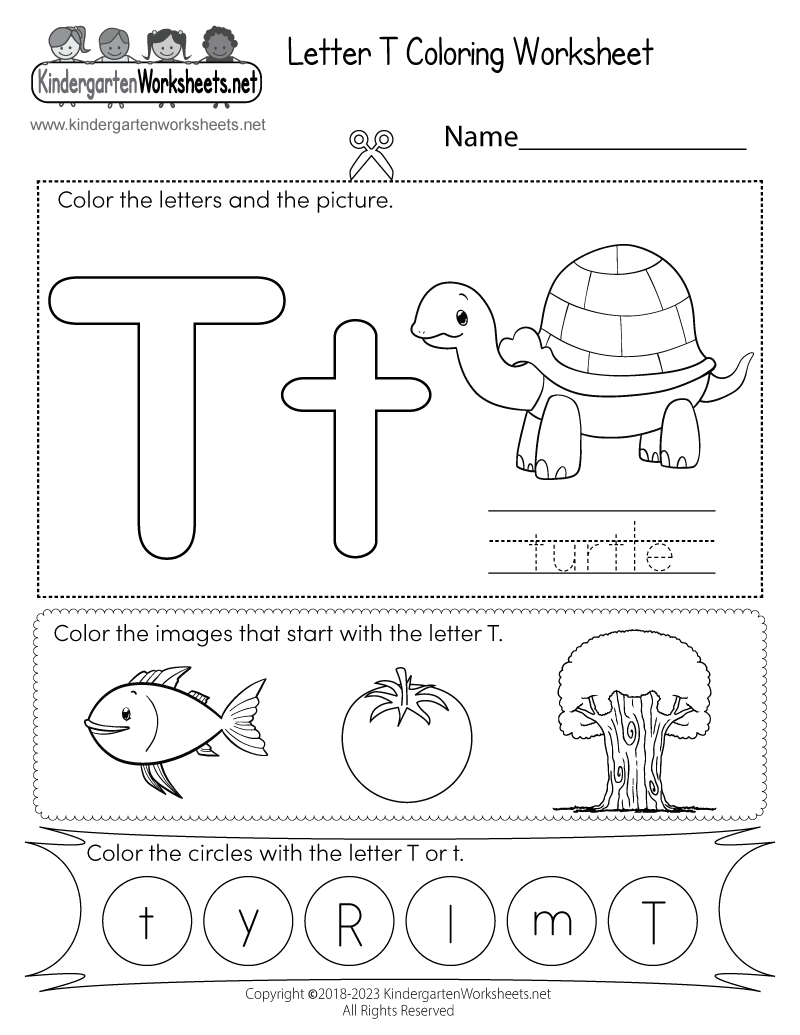 Free Th Worksheet For Kindergarten