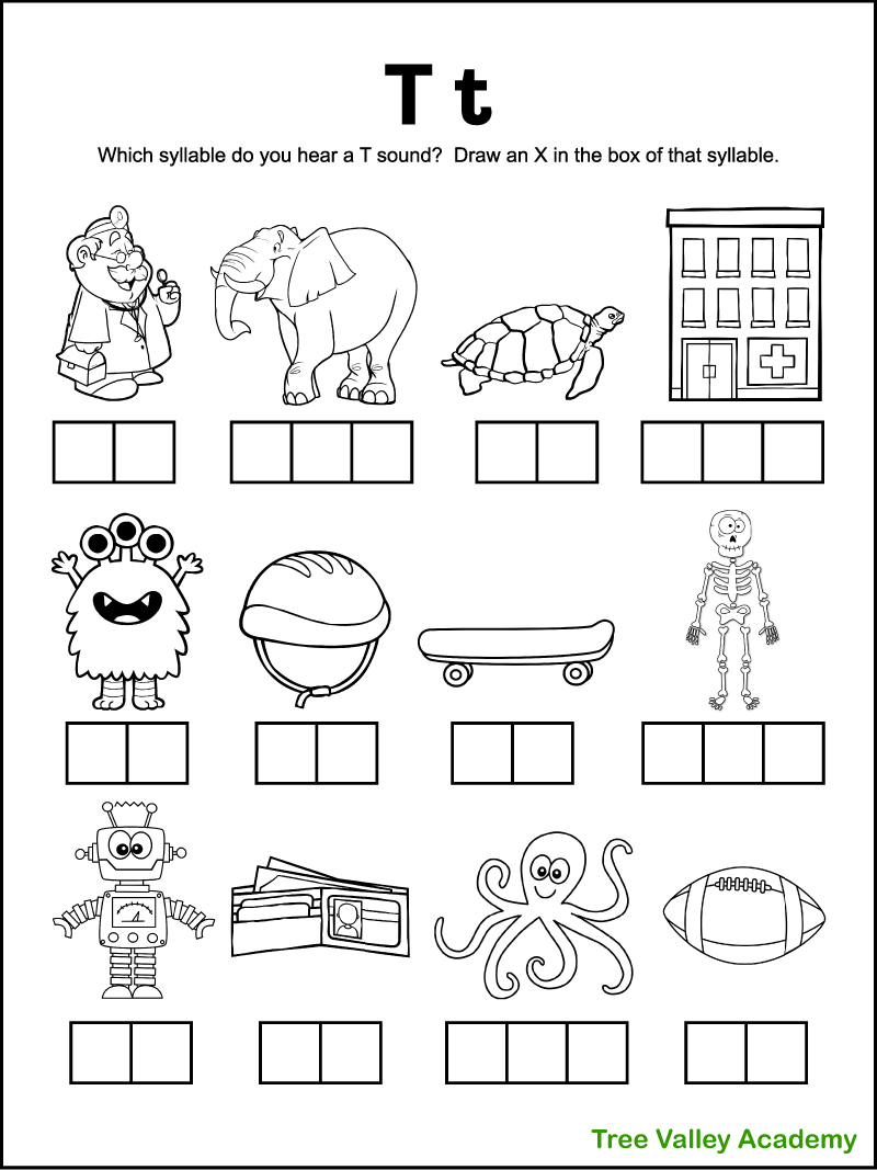 Letter T Sound Worksheets Tree Valley Academy Letter T Sound Worksheets Tree Valley Academy