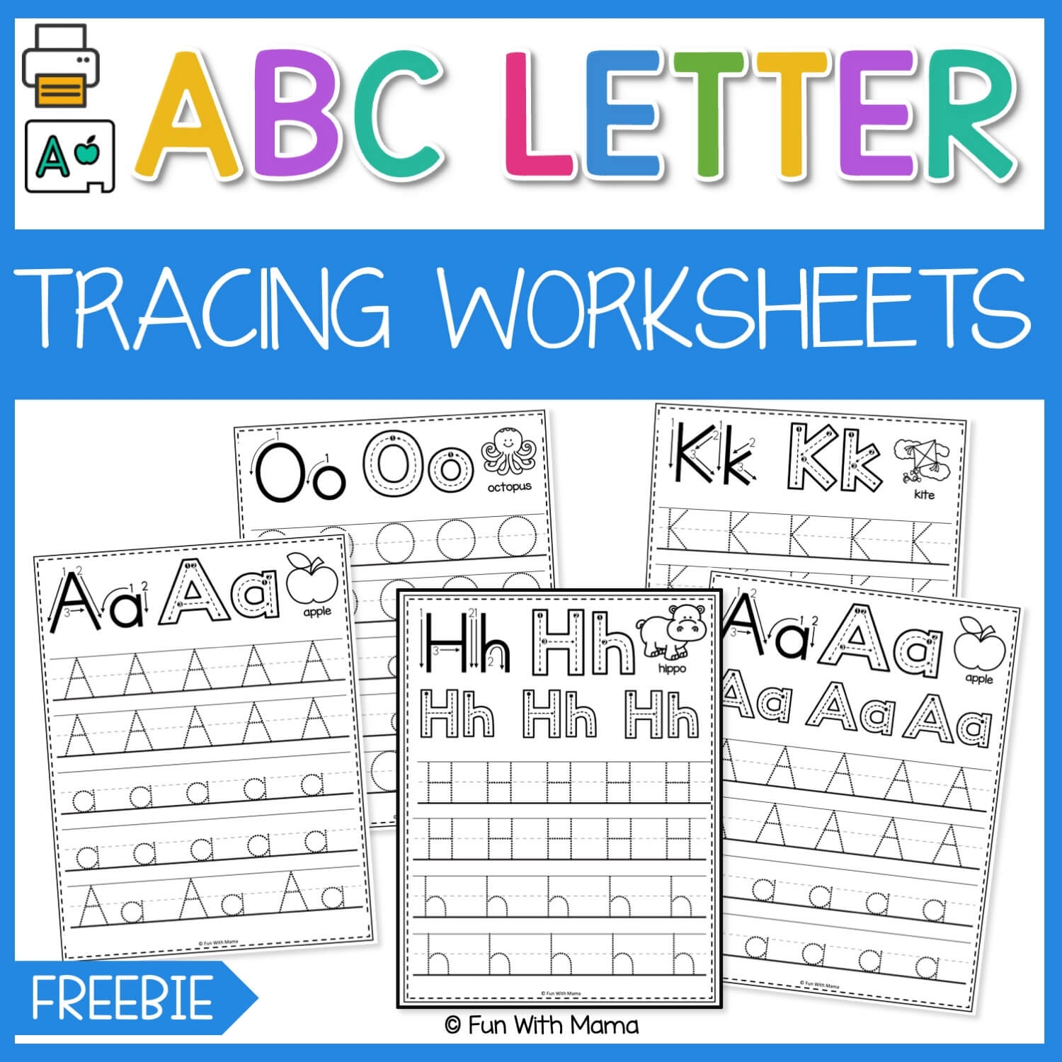 Free Traceable Alphabet Worksheets For Kindergarten