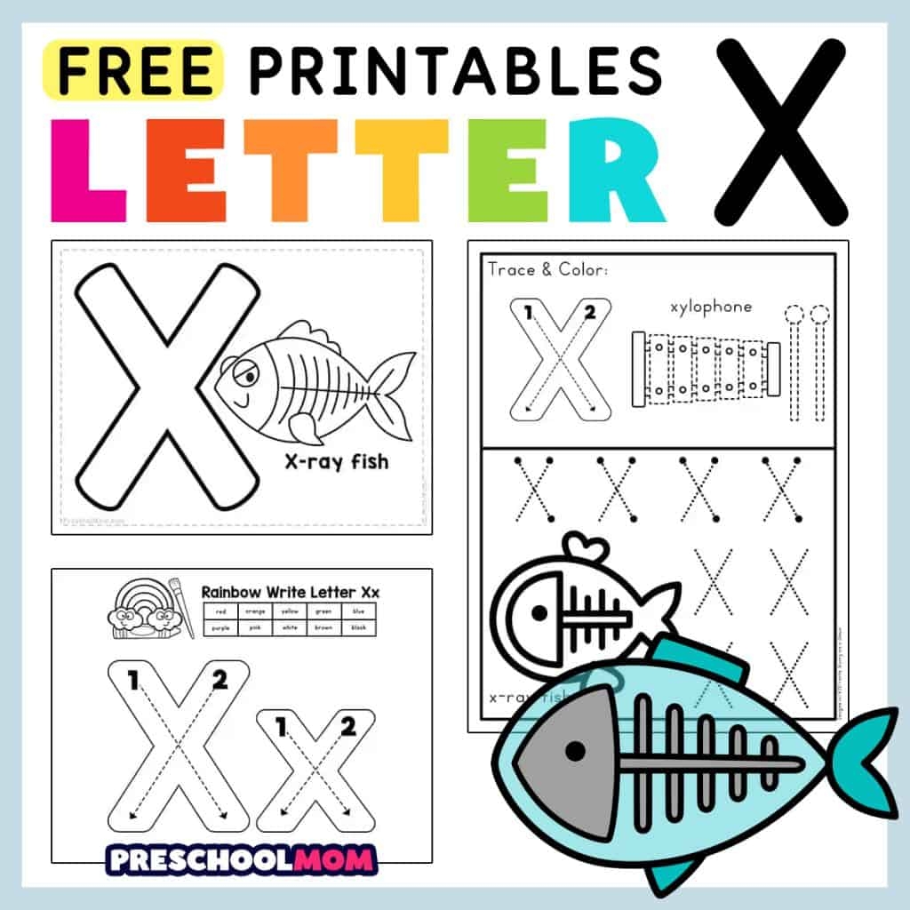 Letter X Preschool Printables Preschool Mom Letter X Preschool Printables Preschool Mom